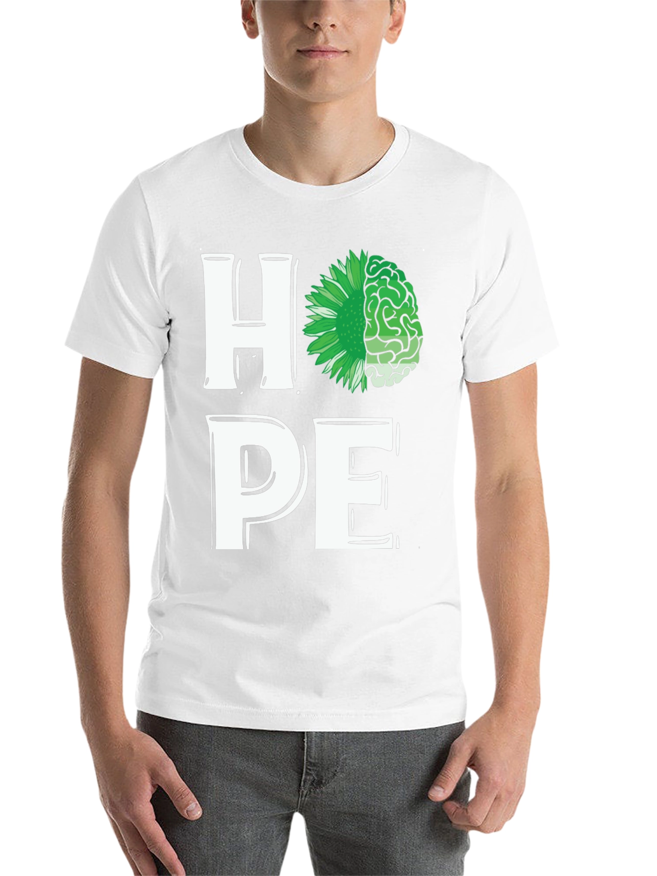 Black Hope Mental Health Awareness T-Shirt view 14