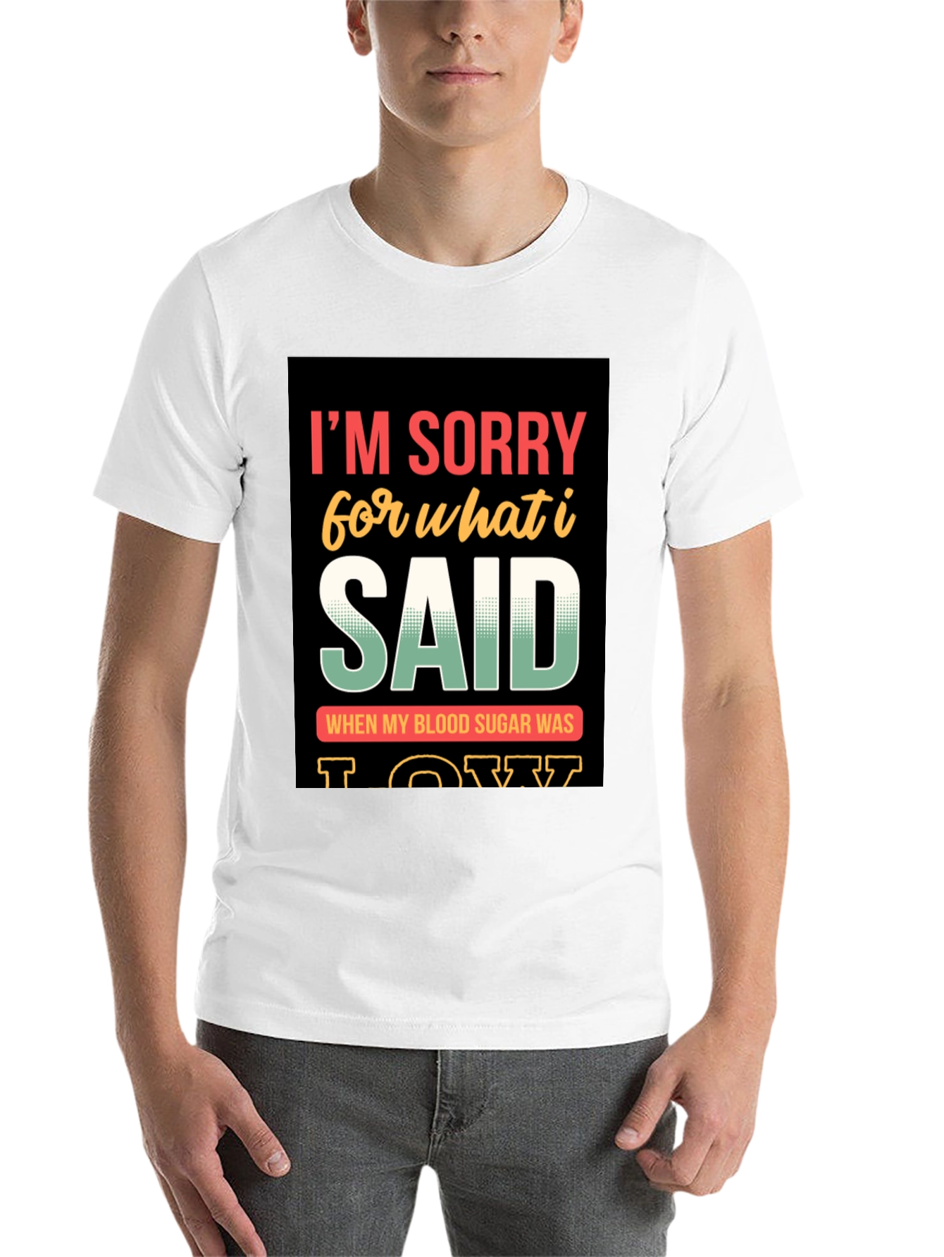 Black Funny I'm Sorry T-Shirt view 14