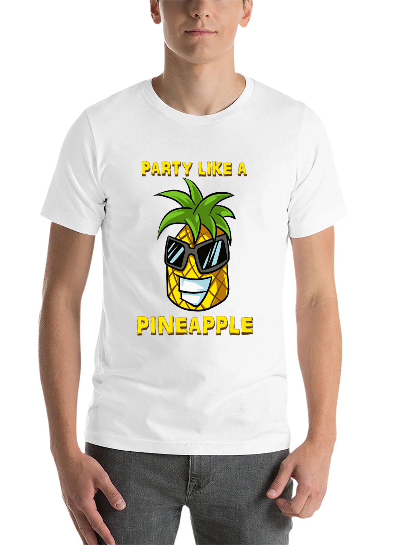Black Party Like a Pineapple Graphic T-Shirt view 14