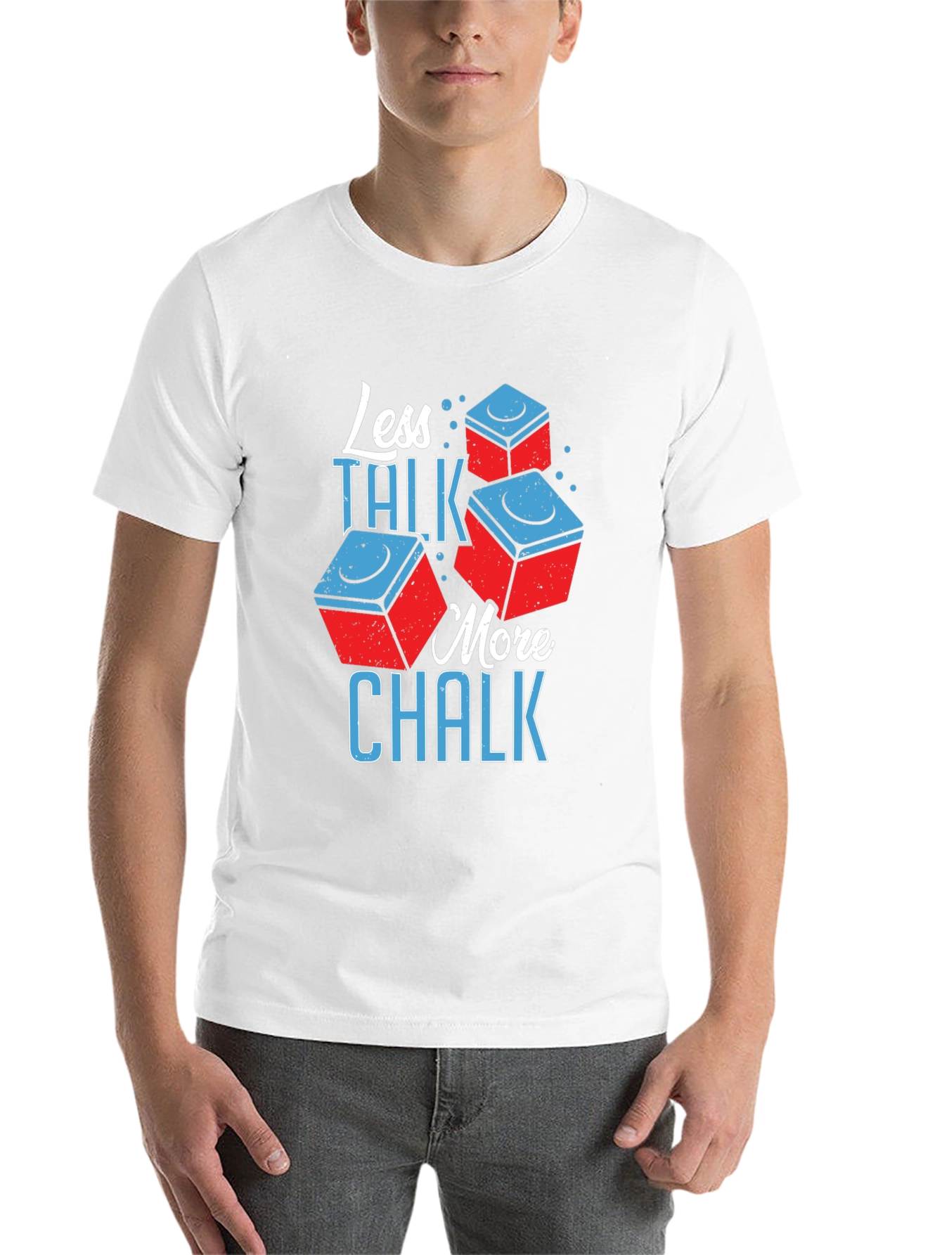 Less Talk More Chalk T-Shirt Pool Billiards  - 14