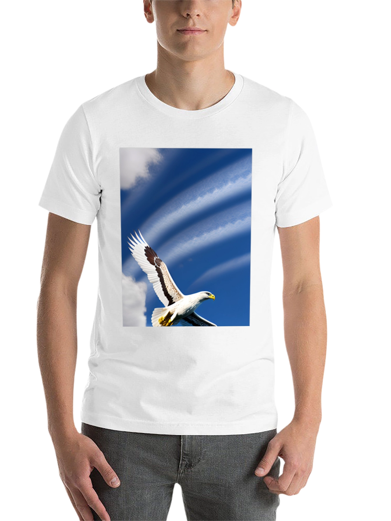 Black Eagle Sky Graphic Tee - Soaring Freedom view 14