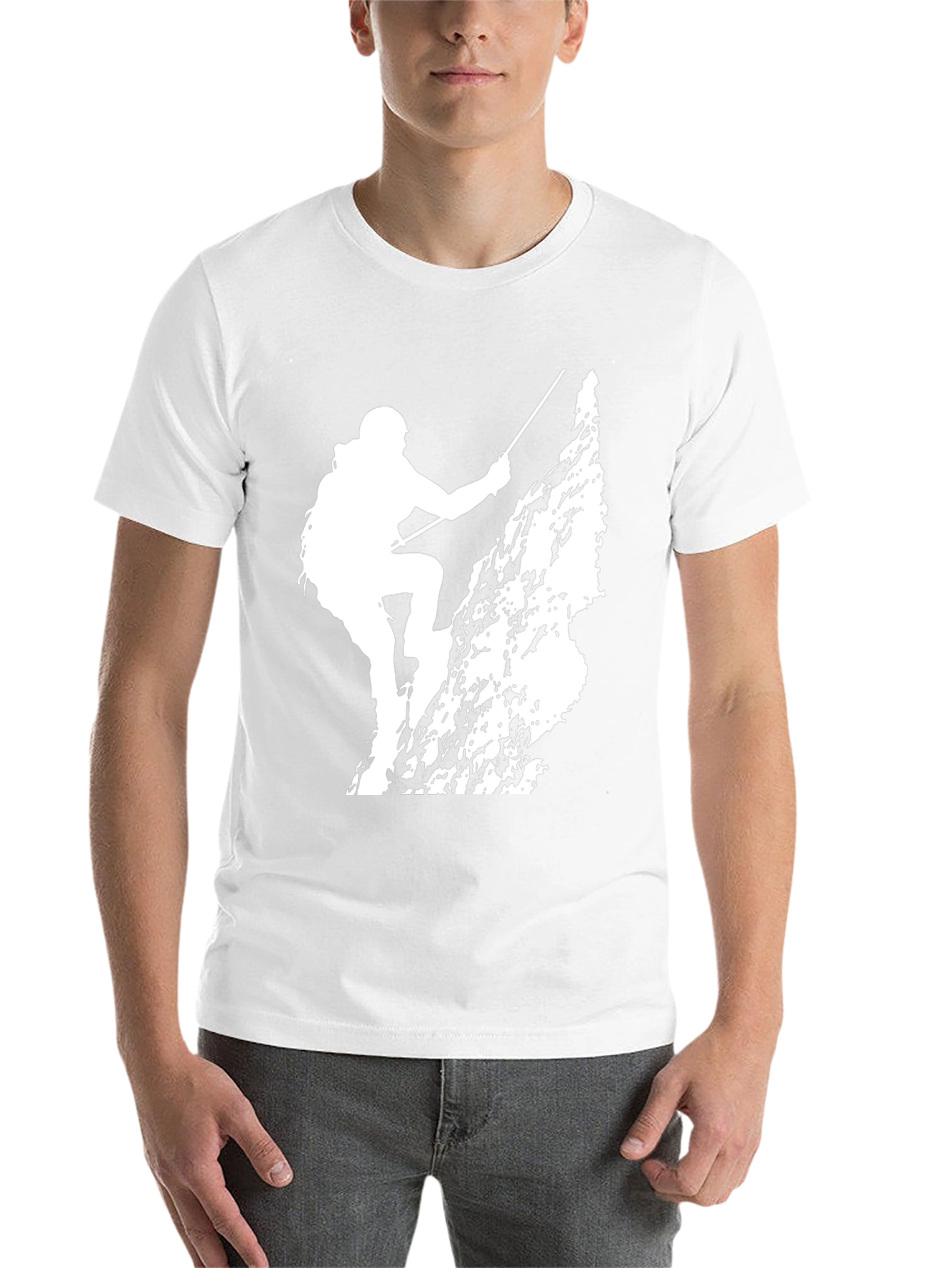 Black Rock Climbing Silhouette Tee - Black Cotton Comfort view 14