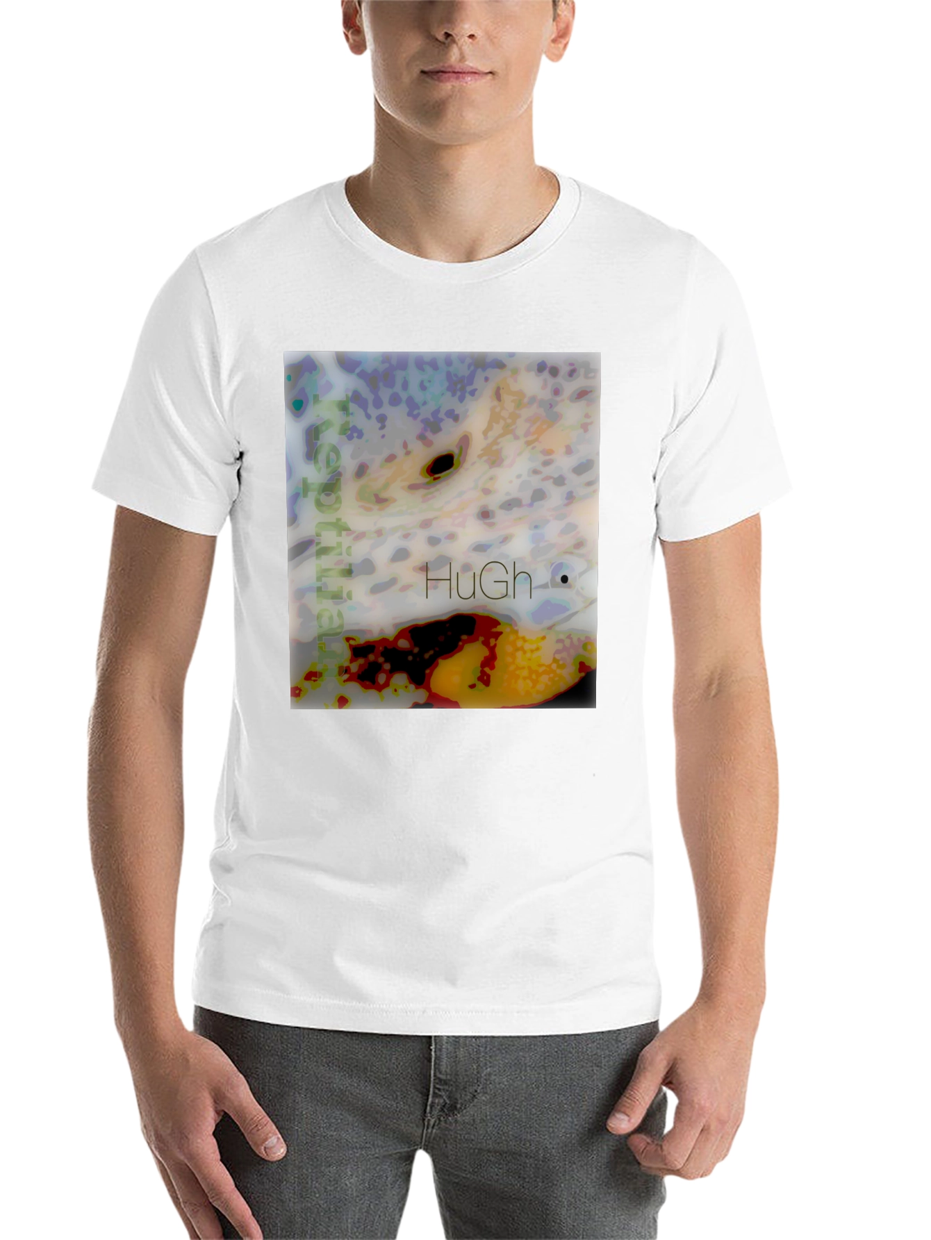 Black Abstract Graphic Tee - Unique Design, Soft Cotton Blend view 14