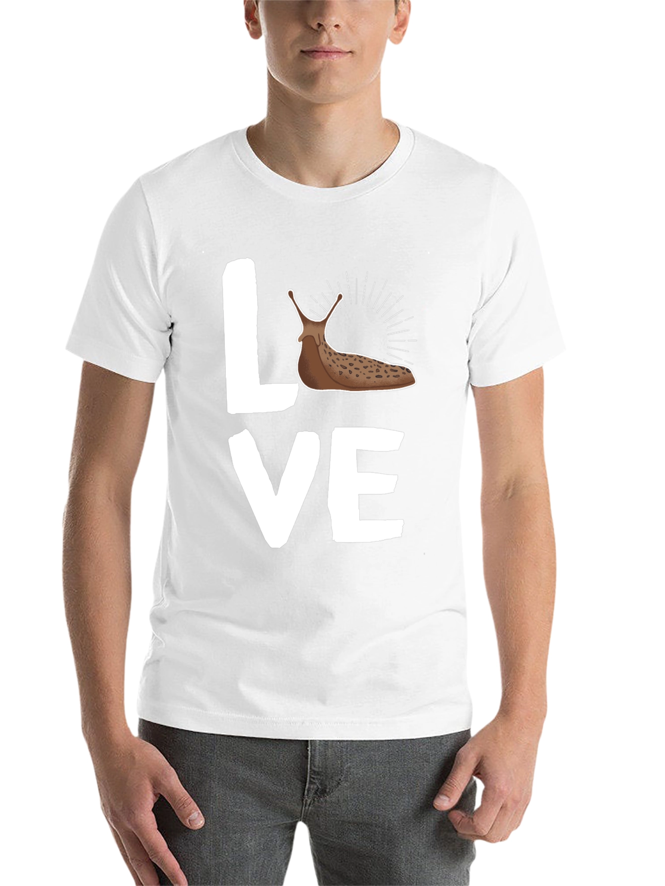 Black Love Slug Graphic T-Shirt view 14