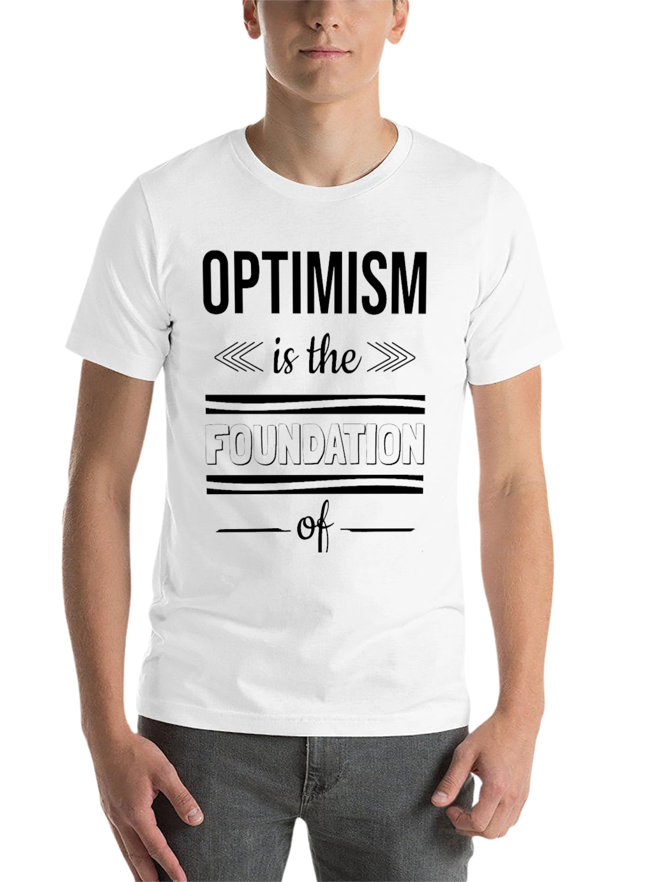 Black Optimism Foundation Graphic Tee - Unisex Black T-Shirt view 14