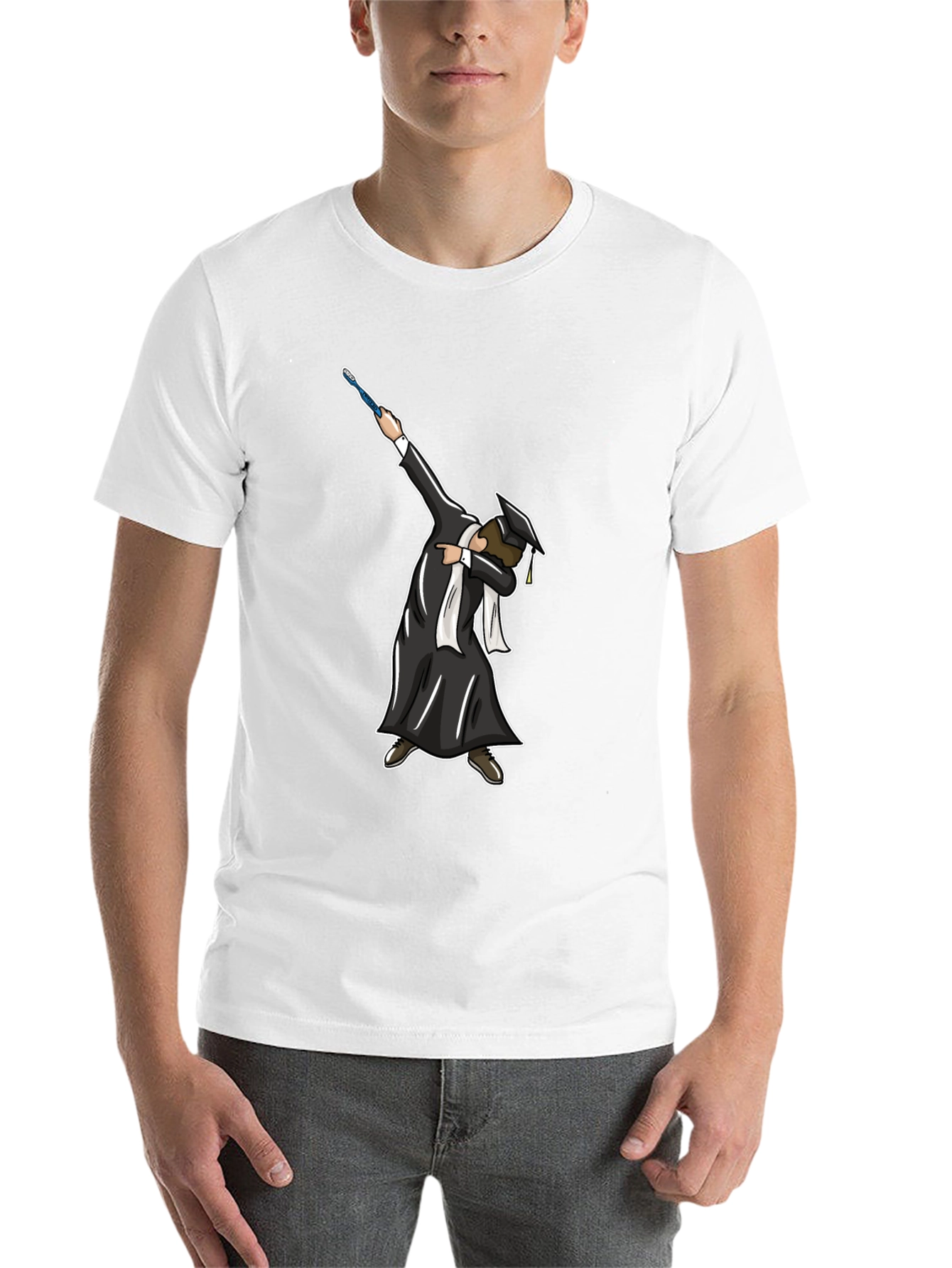 Black Graduation Dabbing T-Shirt view 14
