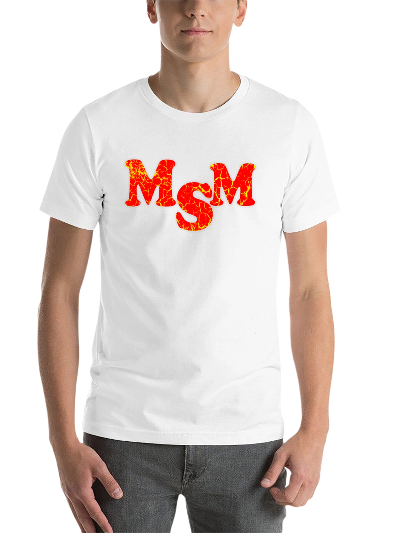 Black MSM Lava T-Shirt - Bold Graphic Tee view 14