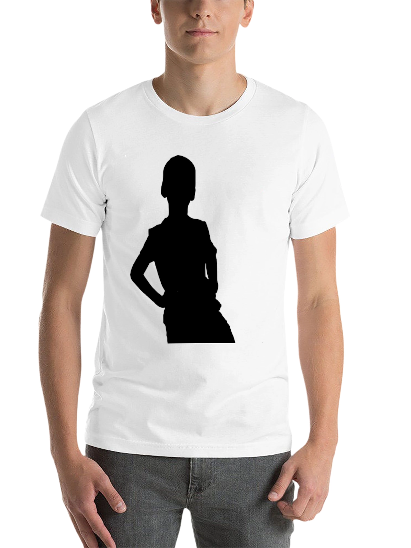 Black Black Silhouette Graphic Tee view 14