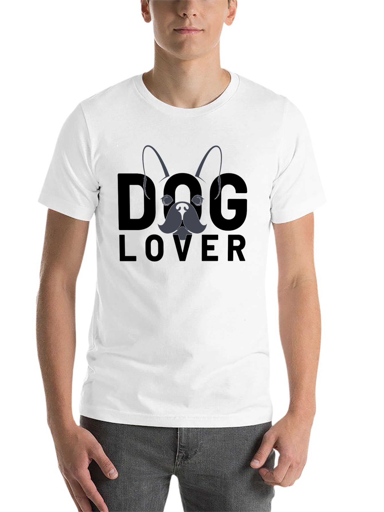 Black Dog Lover Graphic T-Shirt - Black view 14