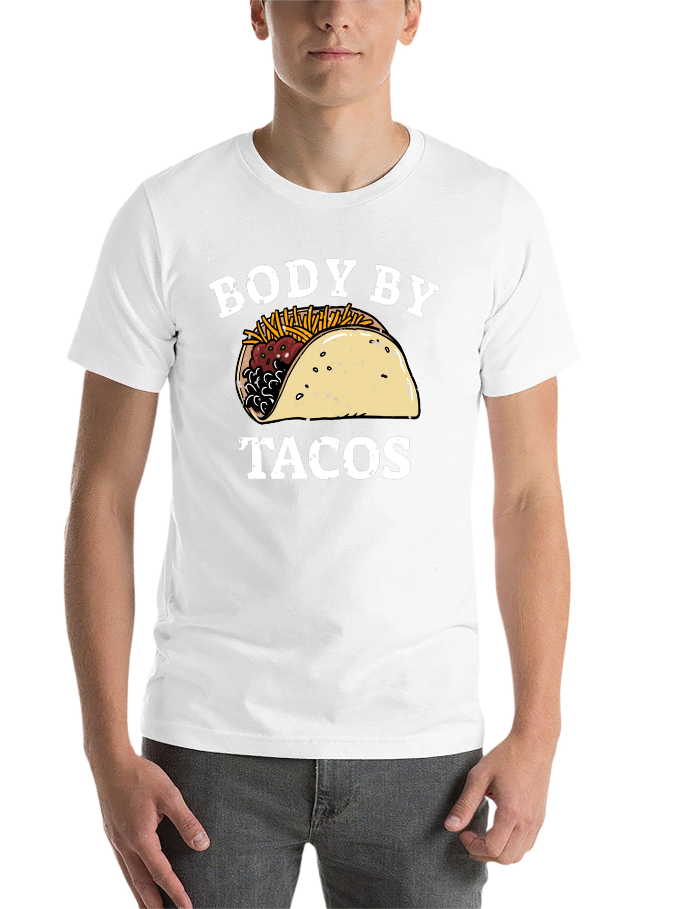 Black Body By Tacos Graphic Tee - Unisex Black T-Shirt view 14