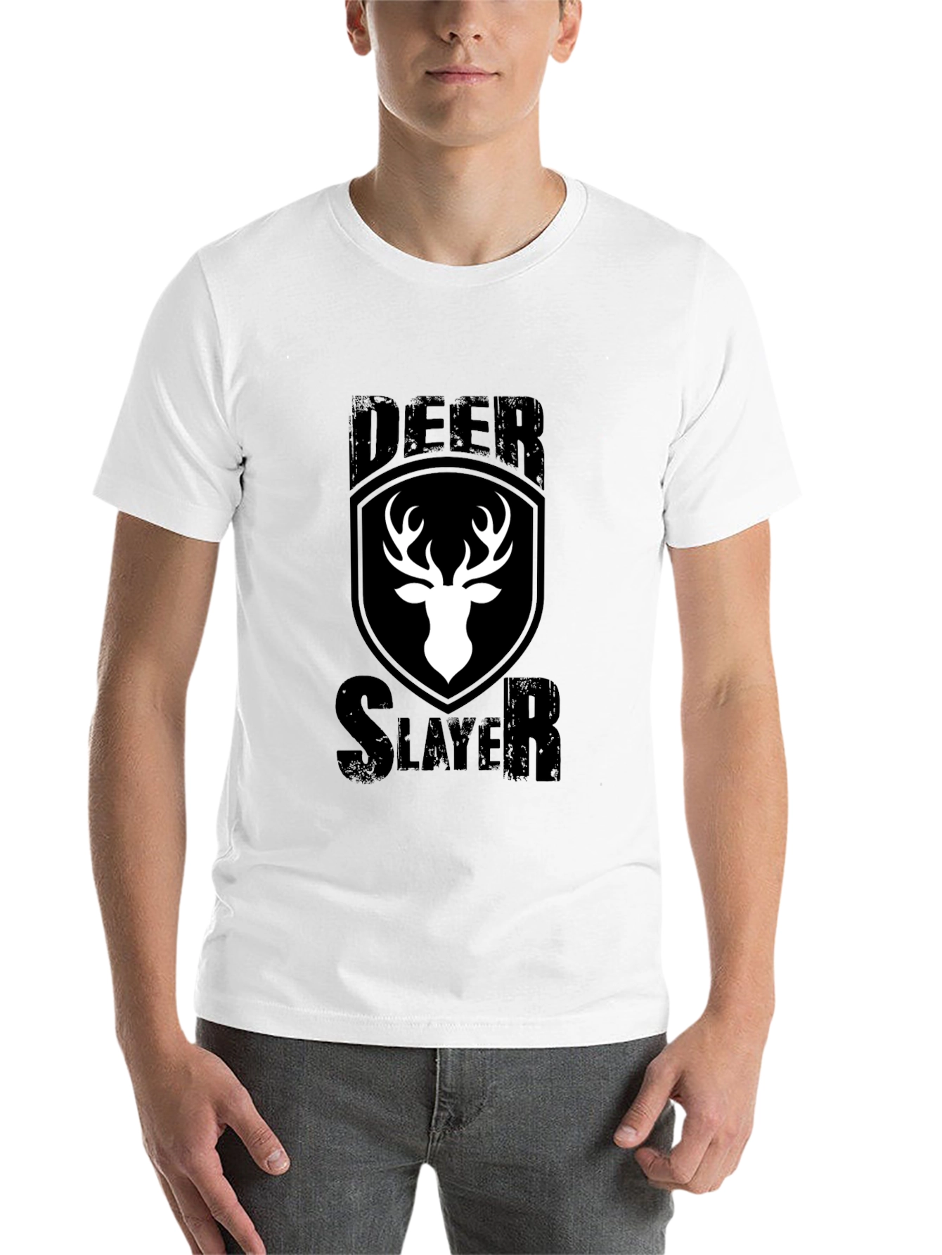 Black Deer Slayer Graphic Tee - Hunting T-Shirt view 14