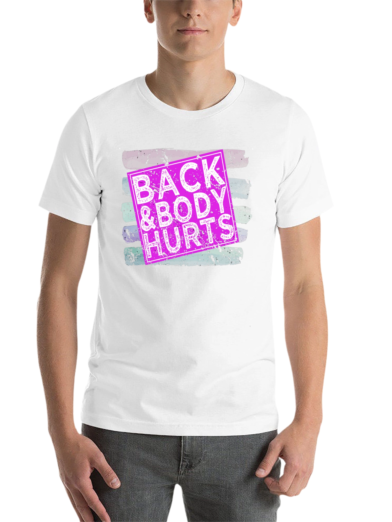 Black Back & Body Hurts Graphic Tee - Unisex view 14