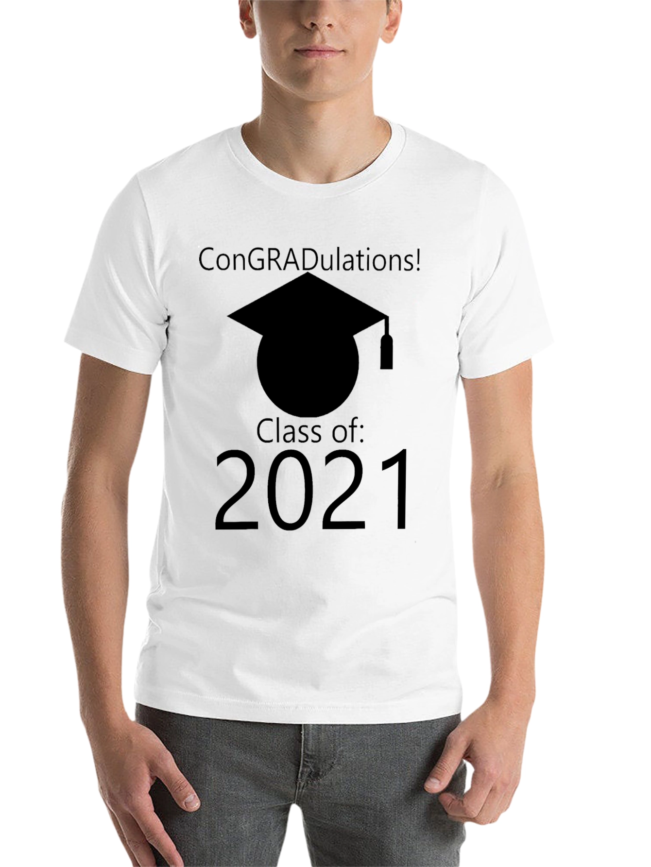 Black Class of 2021 Graduation T-Shirt view 14