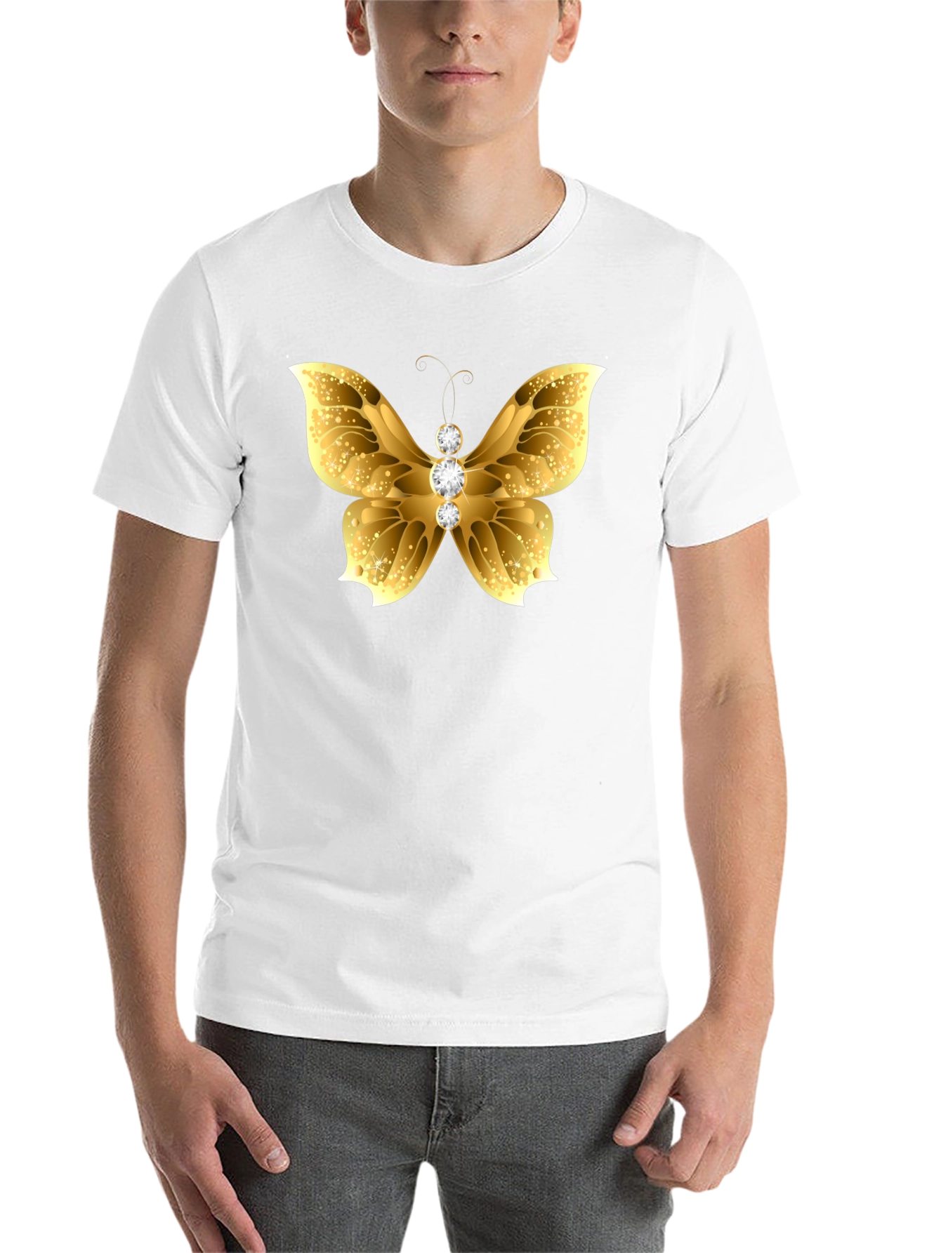 Black Golden Butterfly Tee view 14
