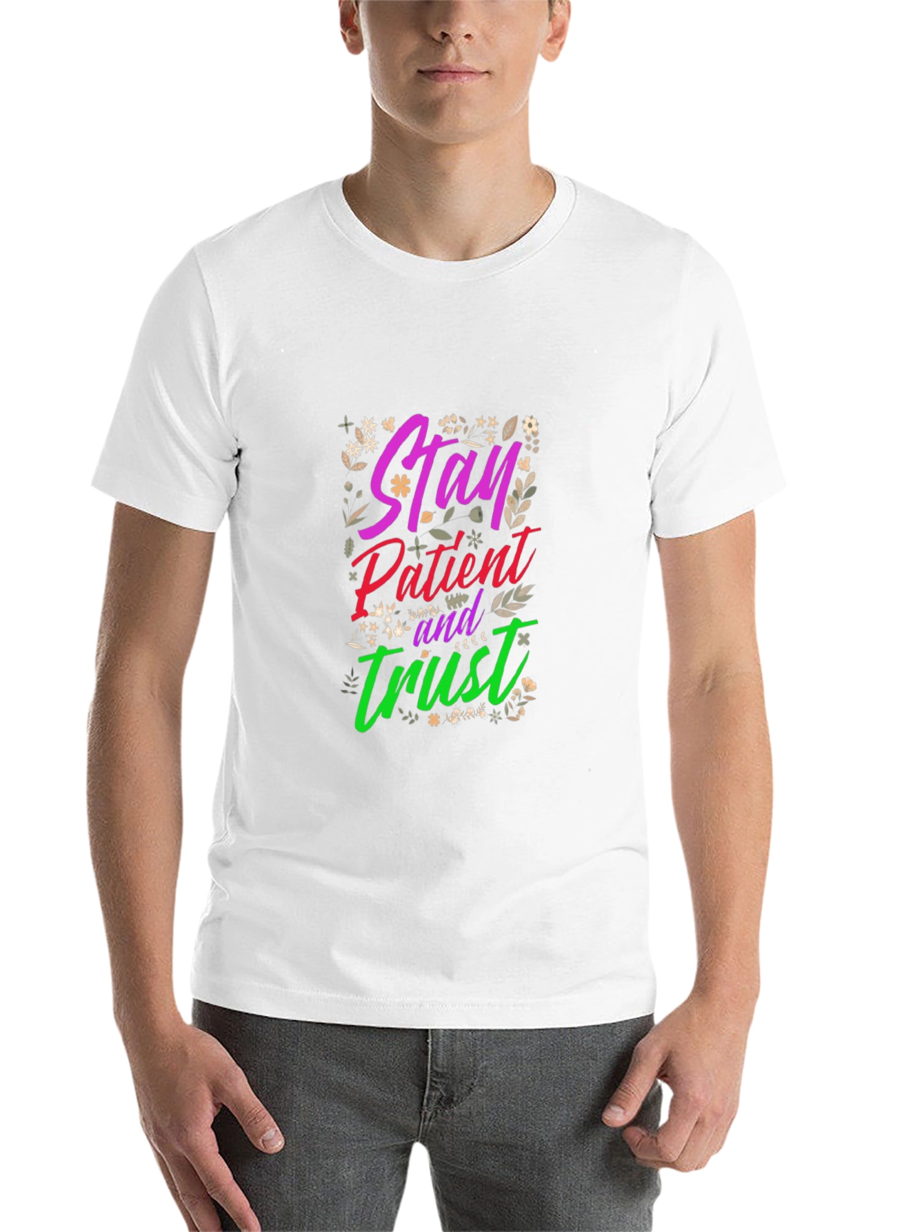 Black Stay Patient Trust Graphic Tee view 14