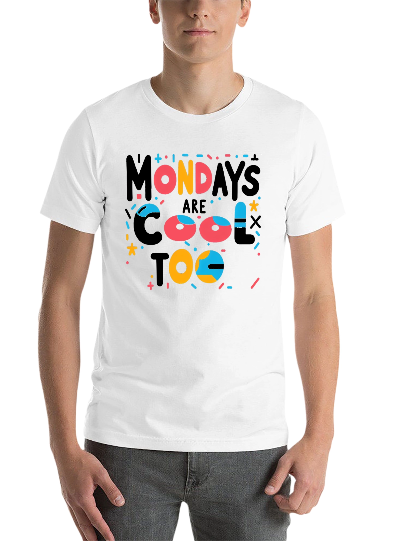 Black Cool Mondays Graphic Tee - Fun & Stylish Casual Wear view 14