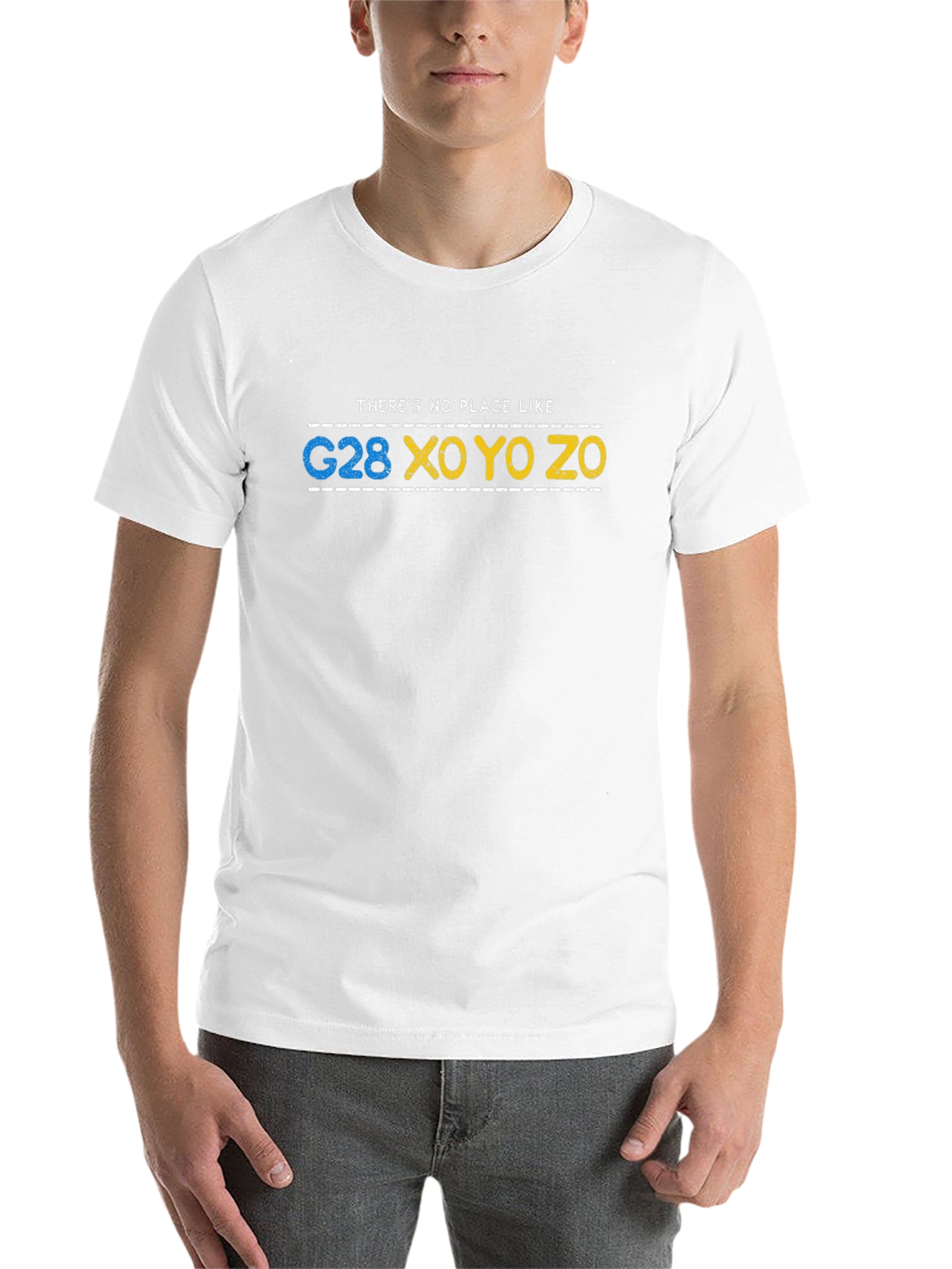 Black G28 XO YO ZO T-Shirt - Funny Geography Tee view 14