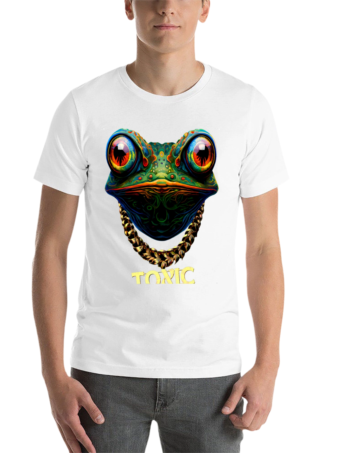 Black Toxic Frog Graphic T-Shirt - Unique Design view 14