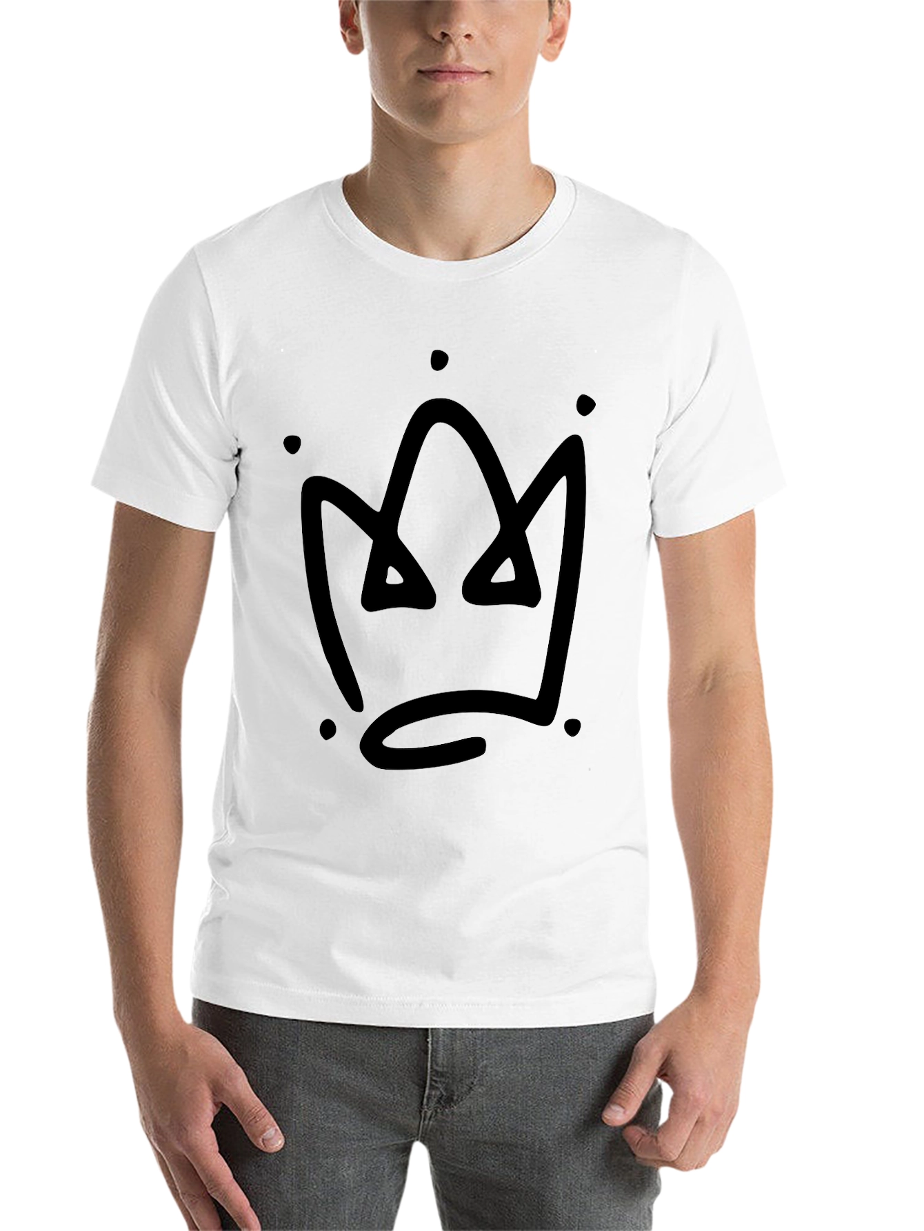 Black Crown Graphic Black T-Shirt view 14