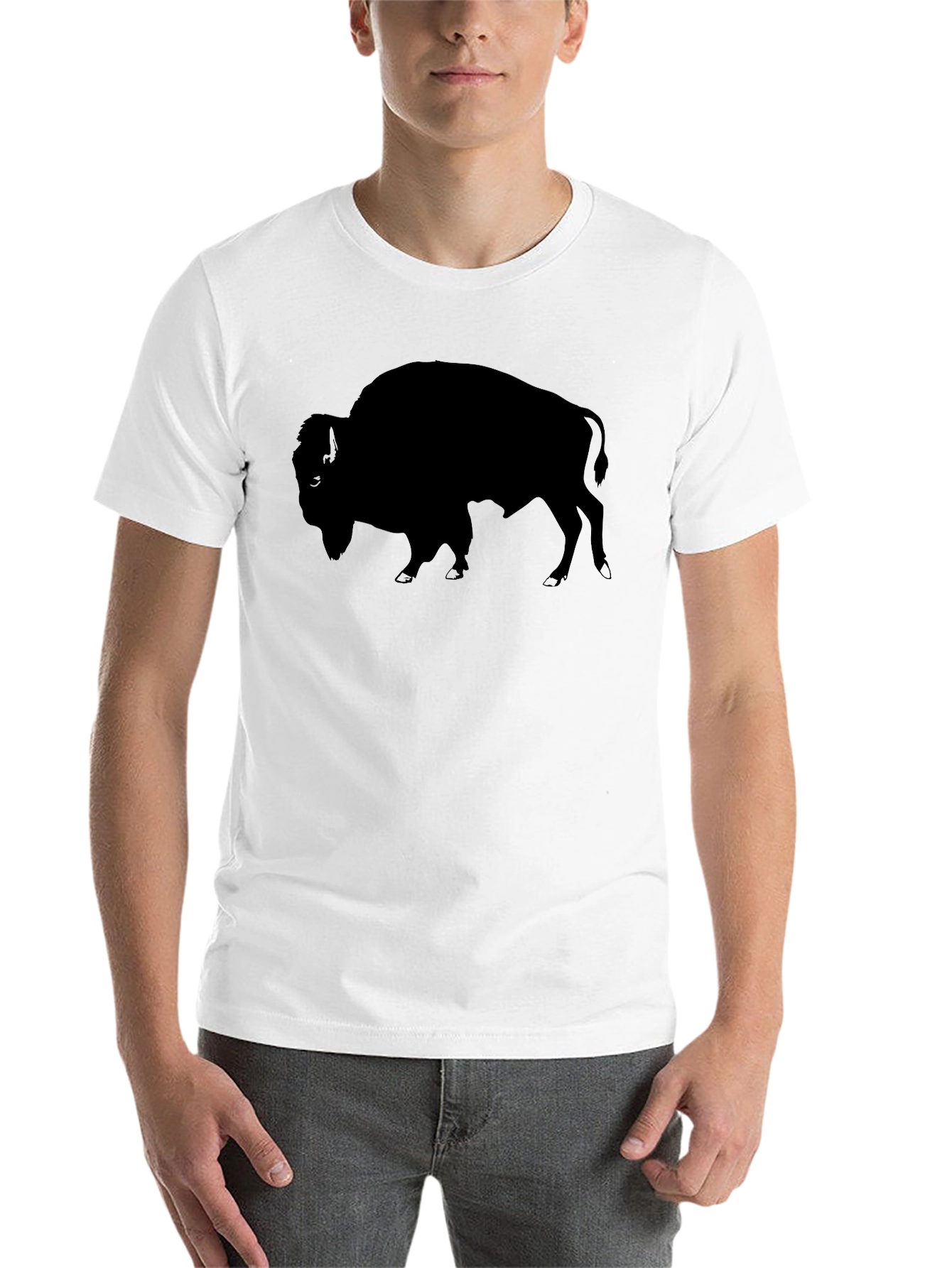 Black Black Buffalo Graphic Tee - Stylish & Comfortable view 14