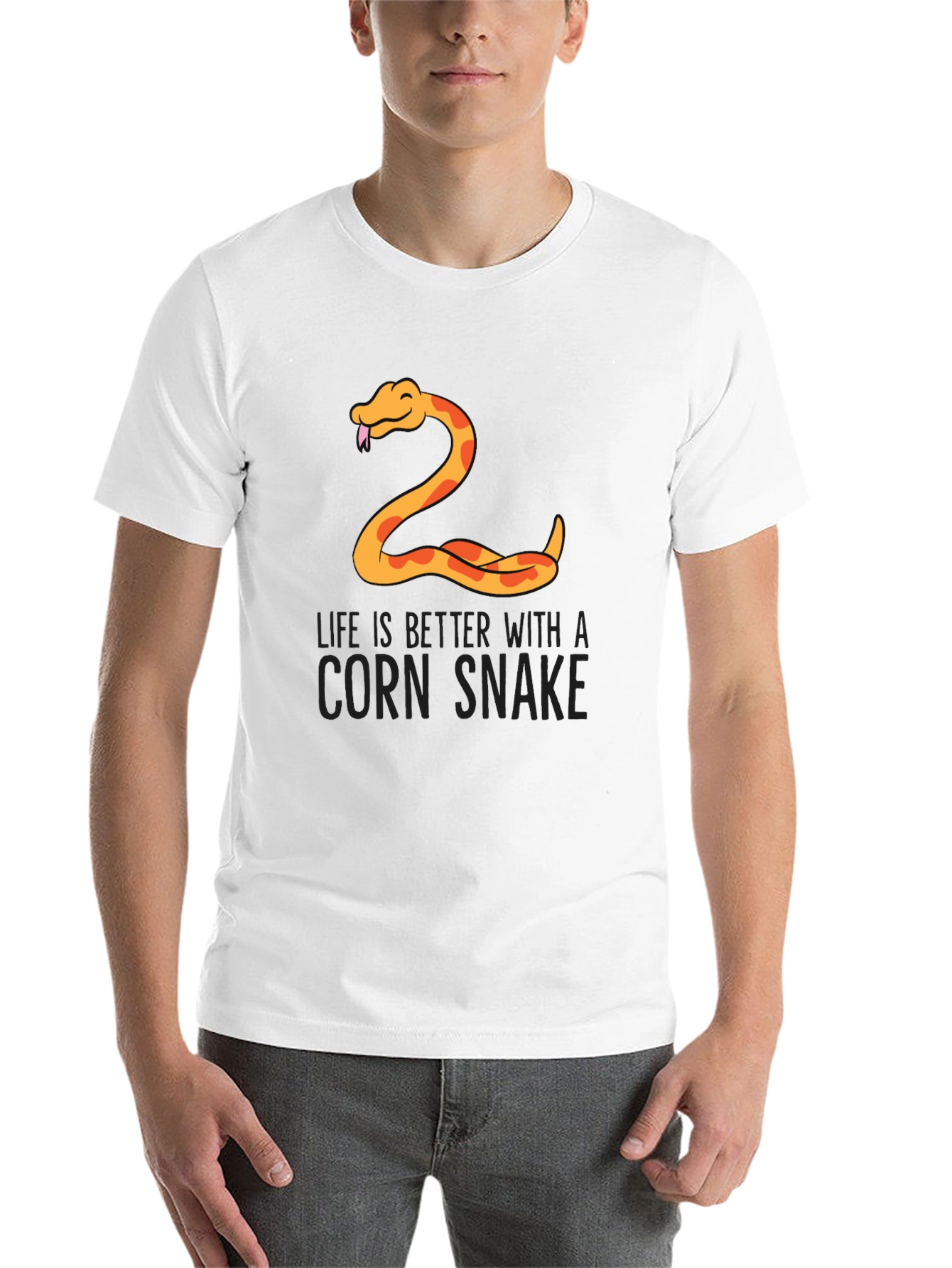 Black Corn Snake T-Shirt - Life is Better view 14