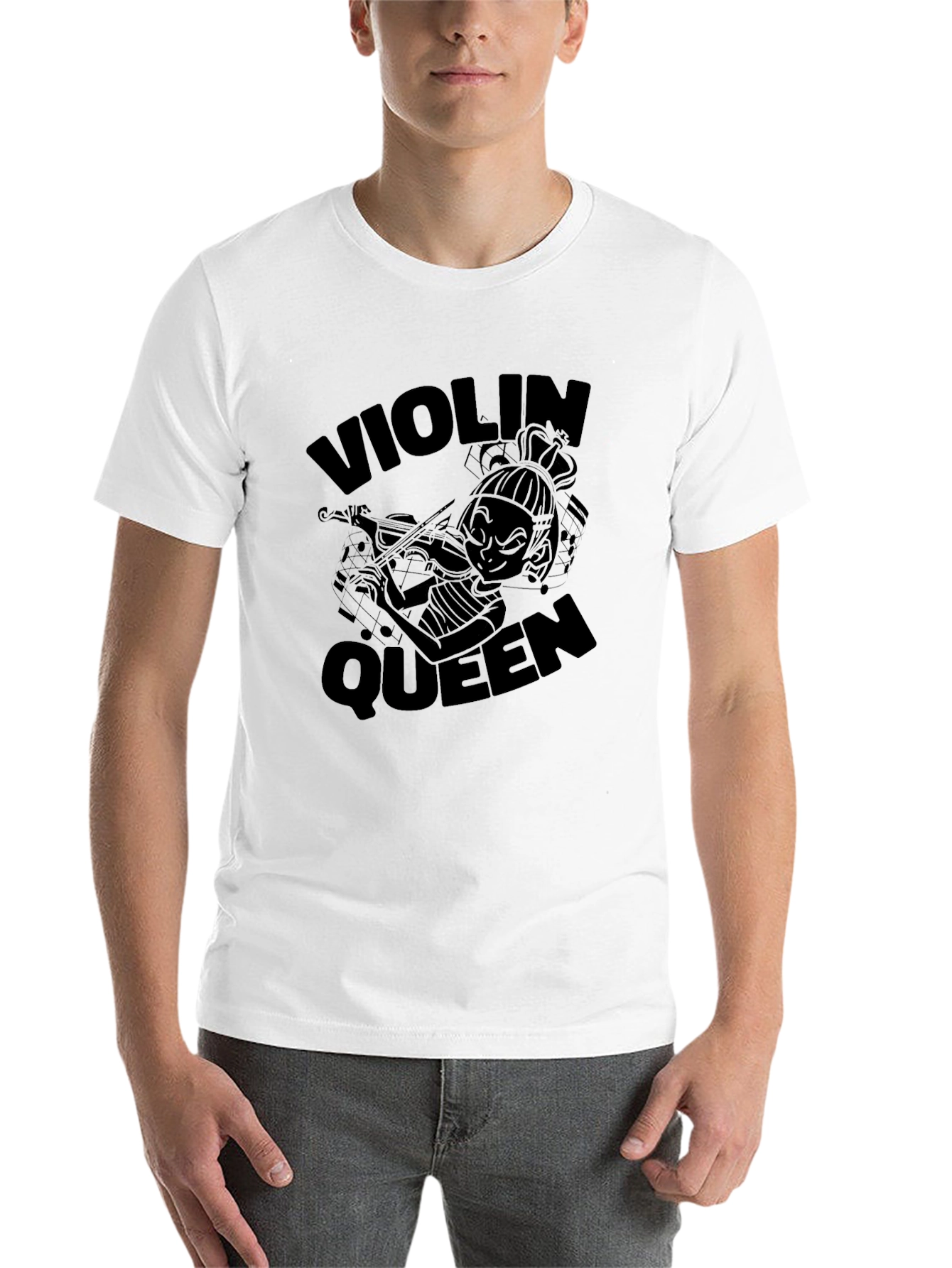 Black Violin Queen Black T-Shirt view 14