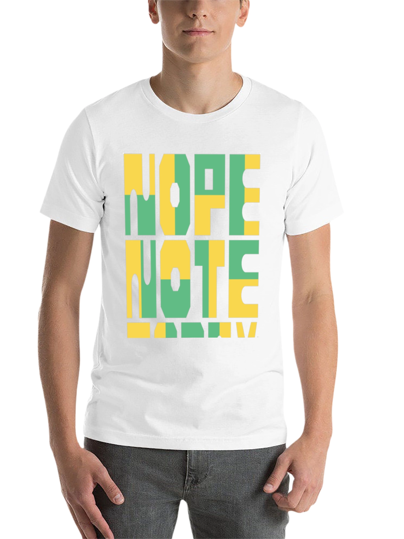 Black Nope Note Today Graphic Tee view 14