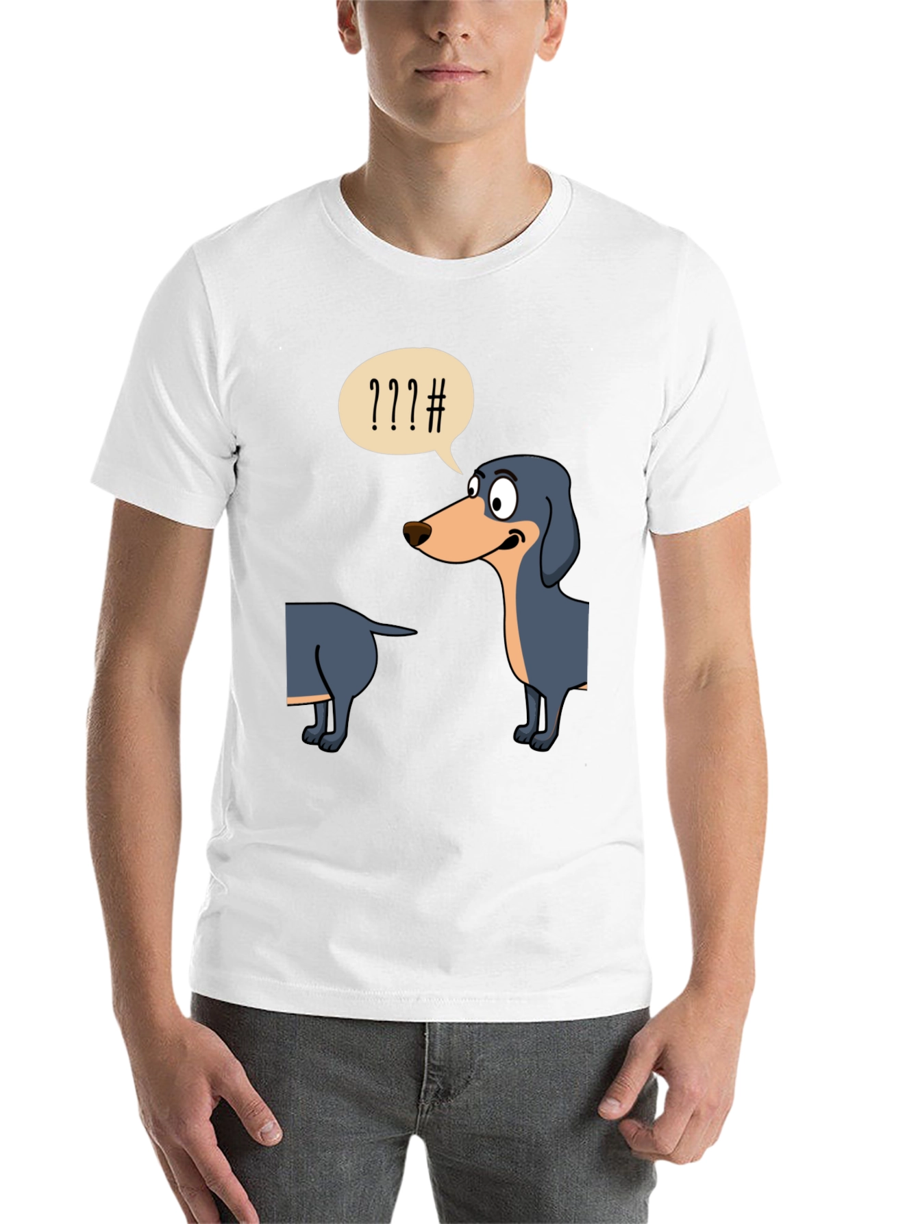Black Funny Dachshund T-Shirt view 14
