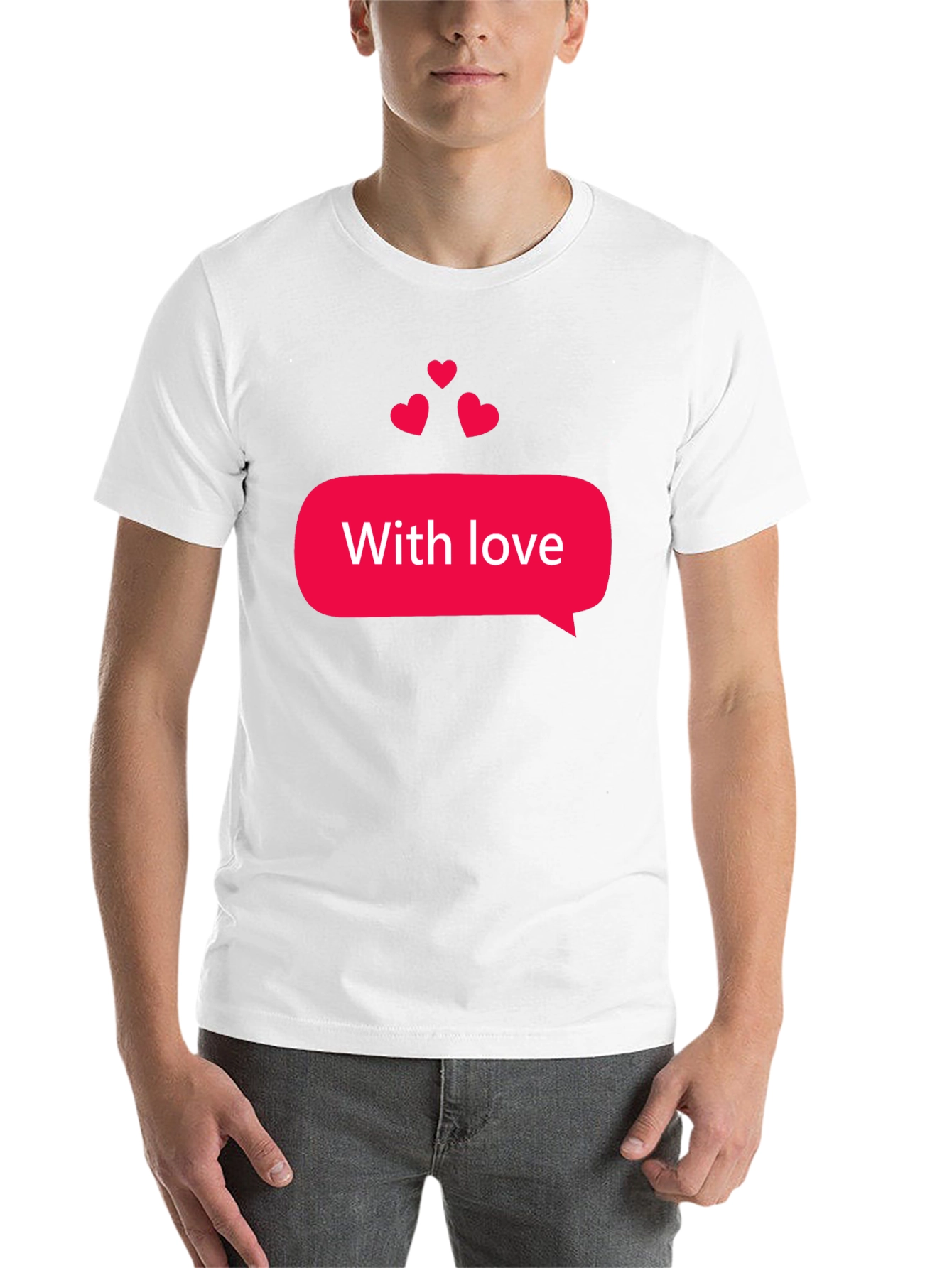 Black With Love Graphic Tee - Stylish Black T-Shirt view 14