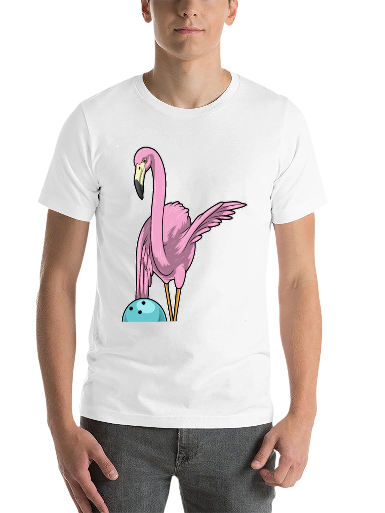 Black Flamingo Bowling T-Shirt view 14