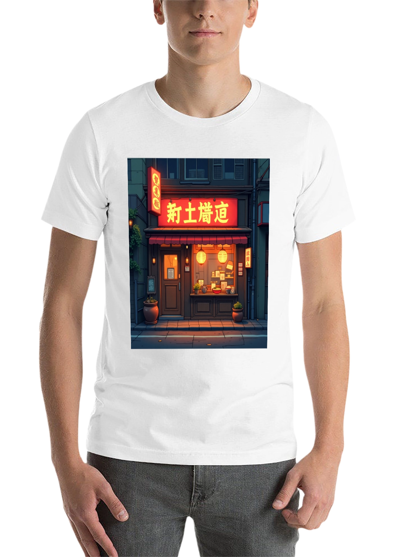 Black Japanese Ramen Shop Graphic Tee view 14