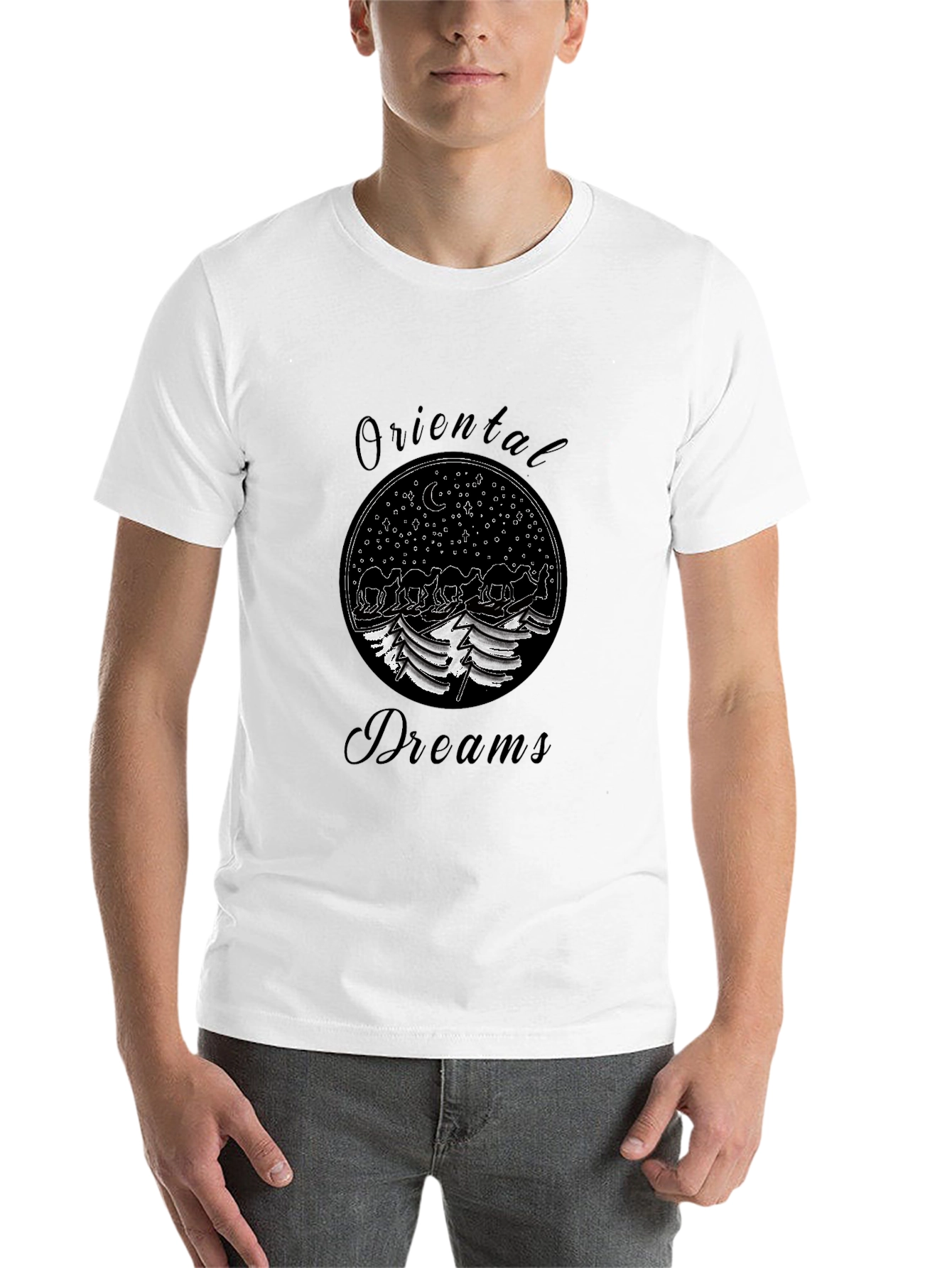 Black Oriental Dreams Graphic T-Shirt view 14