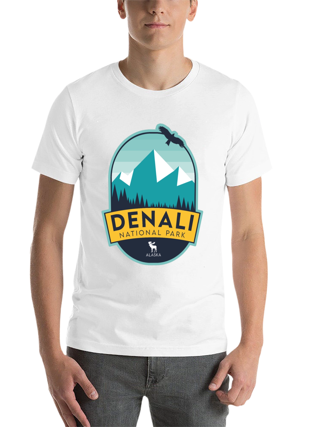 Black Denali National Park Black T-Shirt view 14