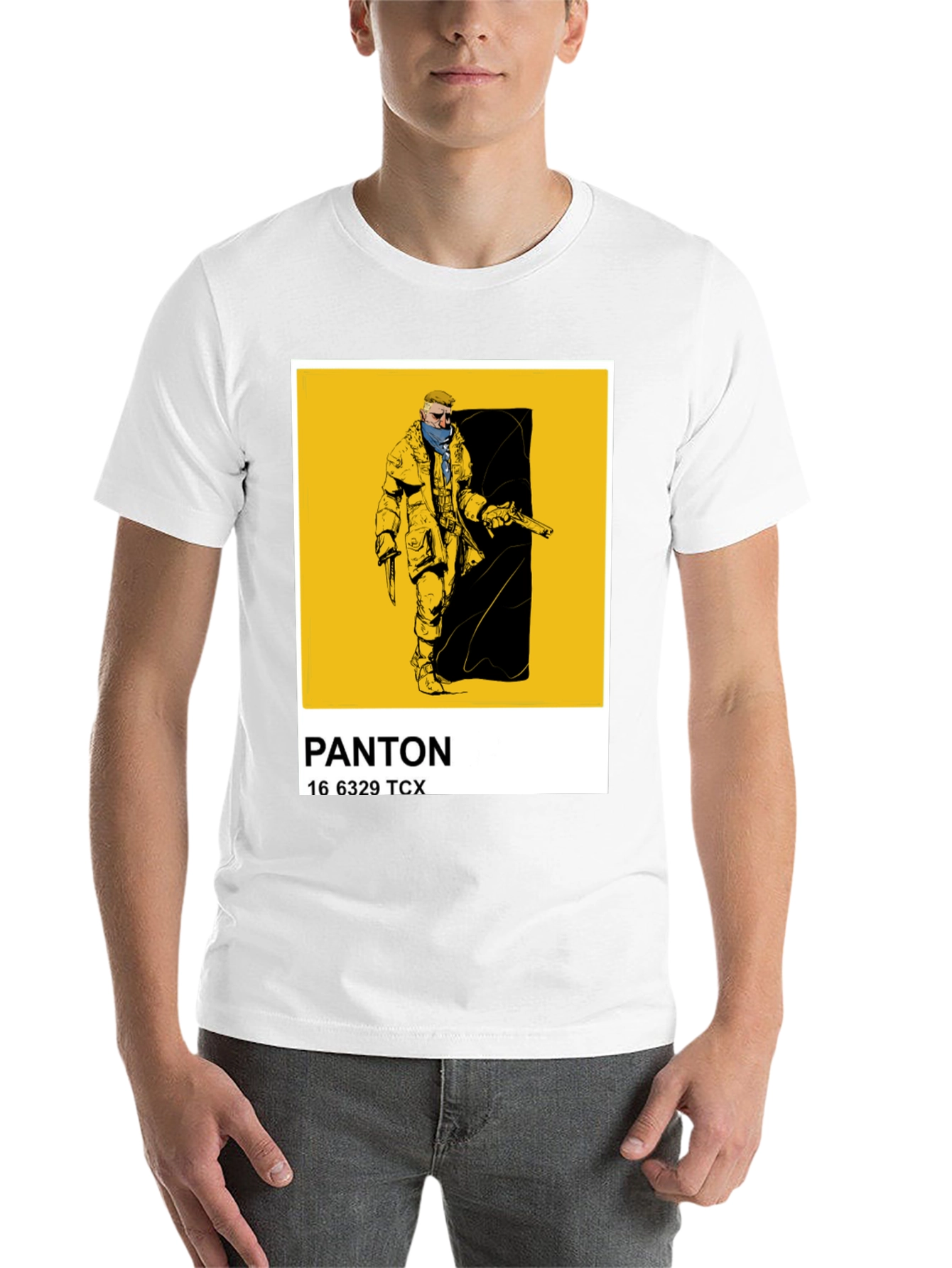 Black Pantone Color Block T-Shirt - Black view 14