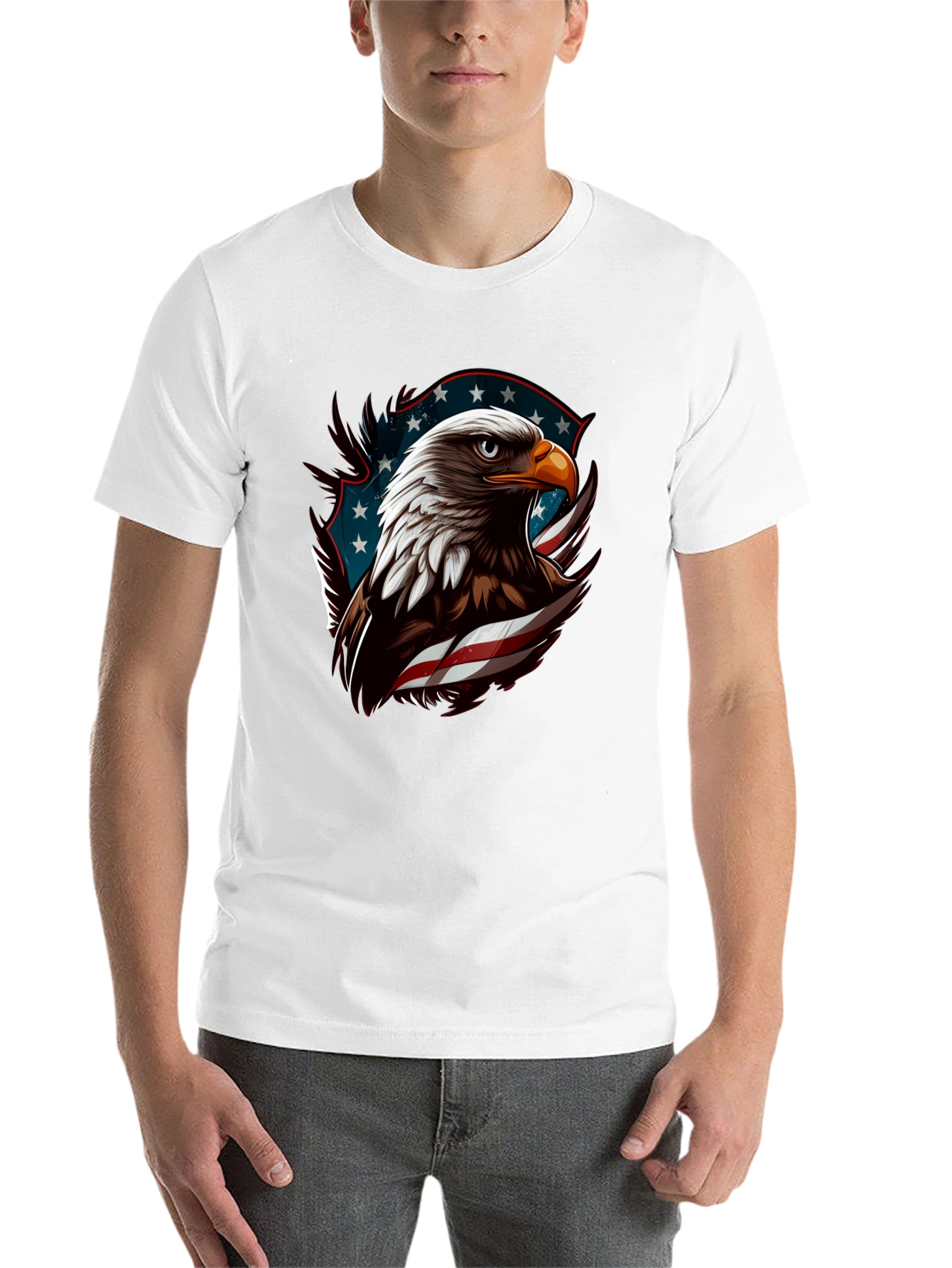 Black American Eagle Graphic Tee view 14