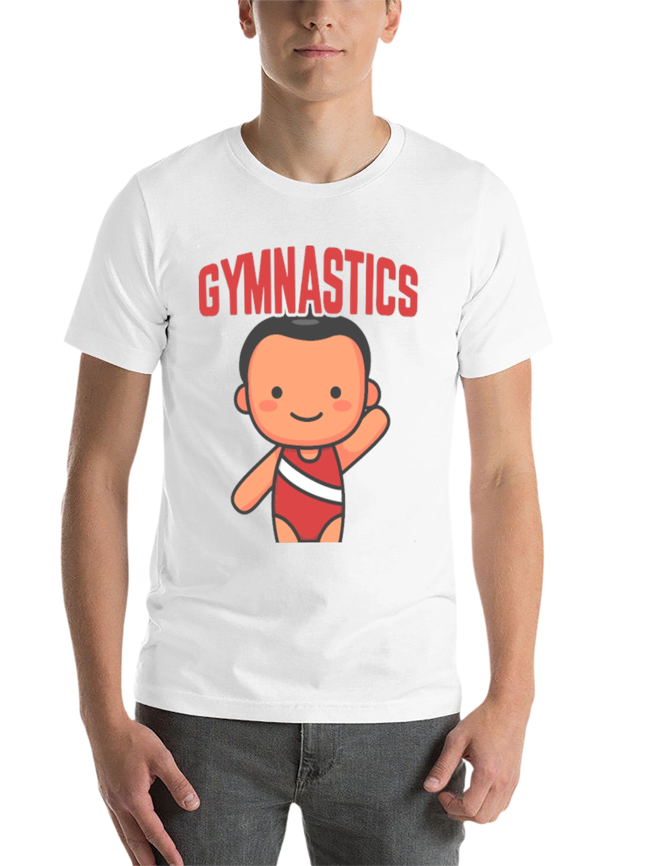 Black Gymnastics Cartoon T-Shirt view 14