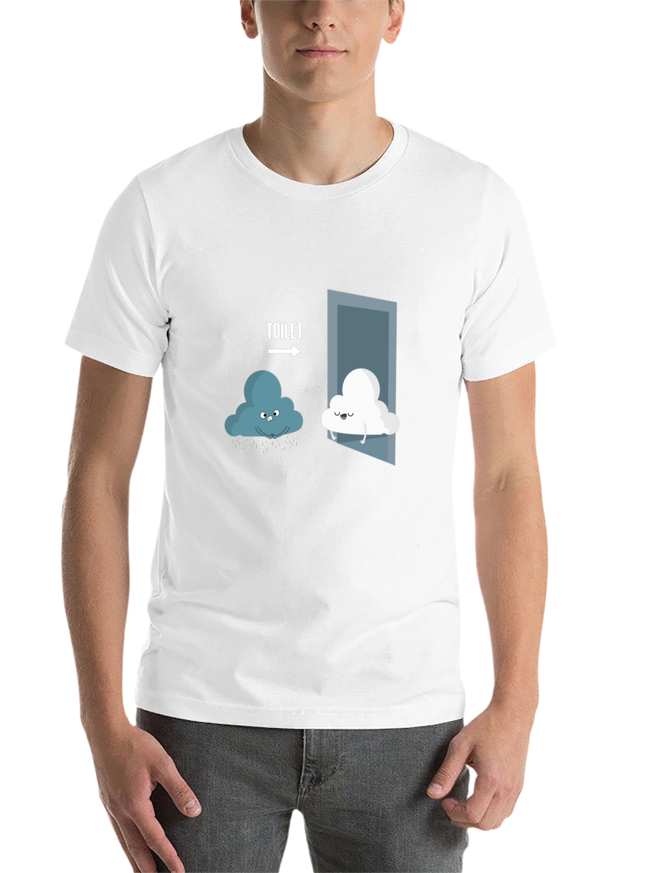 Black Toilet Humor Cloud T-Shirt  view 14