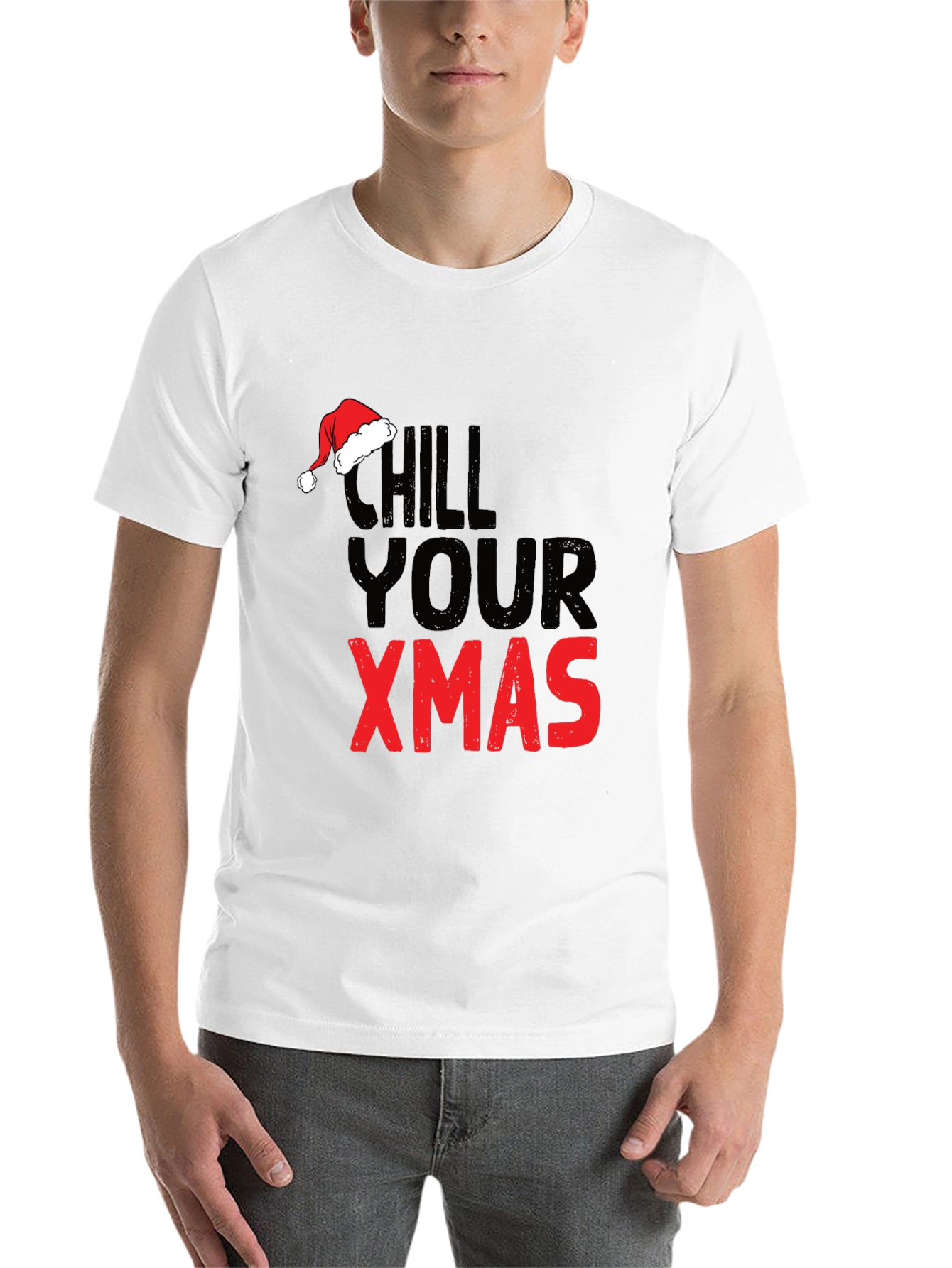 Black Chill Your Xmas Graphic Tee view 14