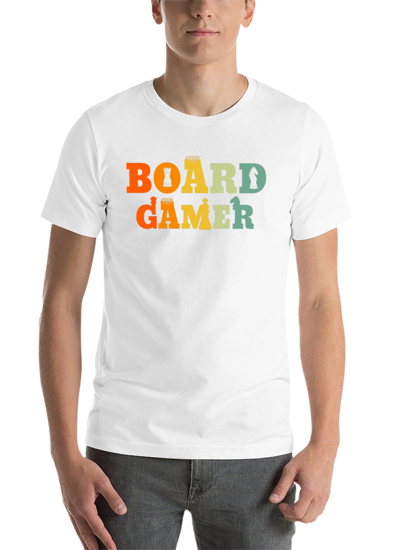 Black Board Gamer T-Shirt - Chess Piece Design view 14