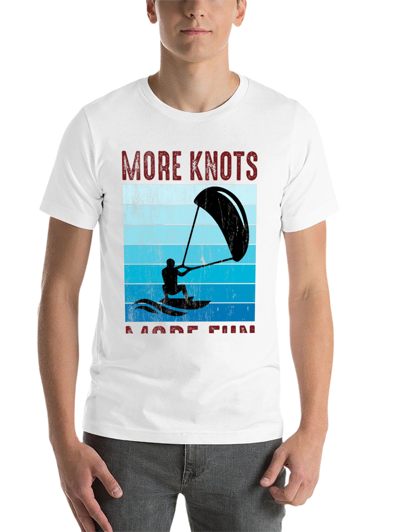 Black More Knots More Fun Watersport T-Shirt view 14