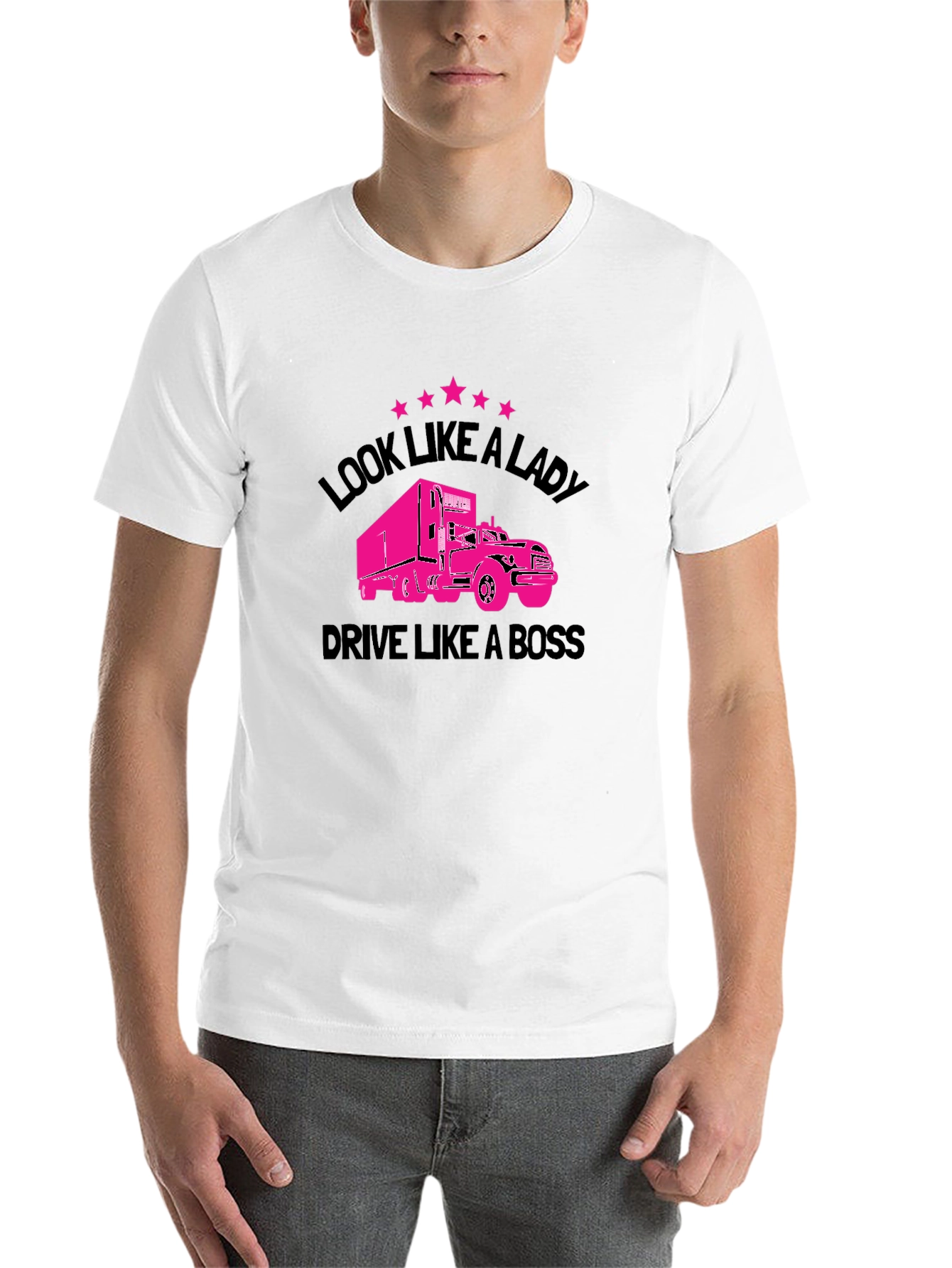 Black Look Like A Lady Drive Like A Boss T-Shirt view 14