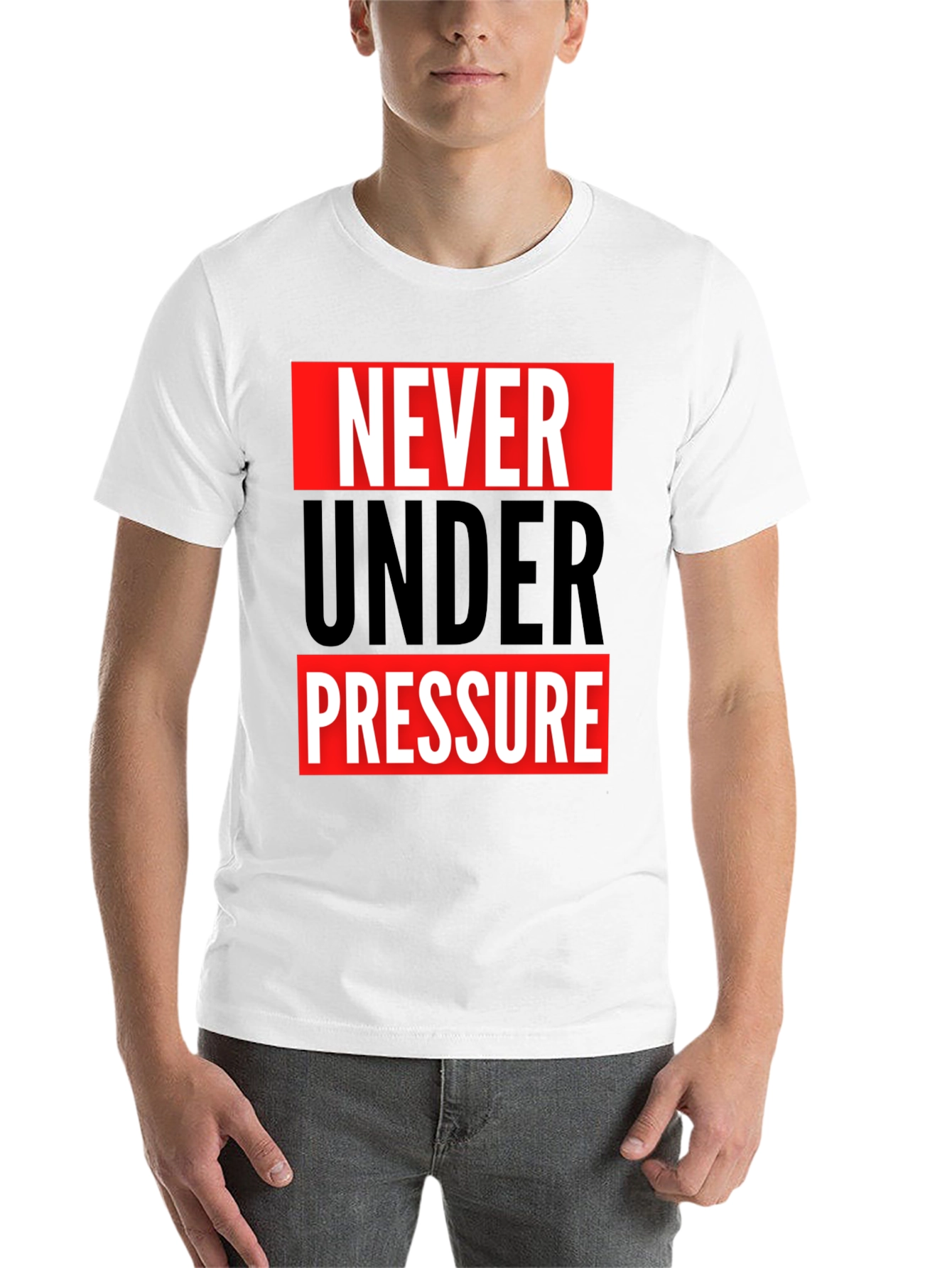 Black Never Under Pressure Graphic Tee view 14