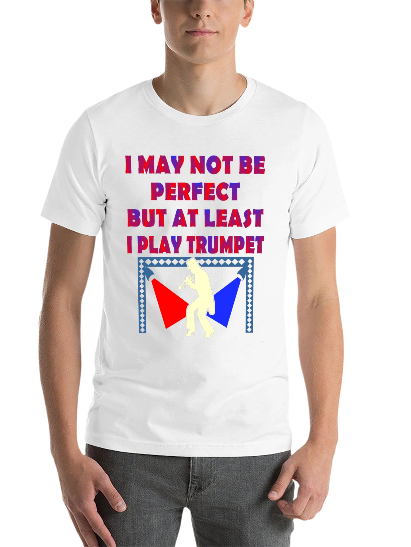 Black I Play Trumpet T-Shirt - Musician Humor Tee view 14