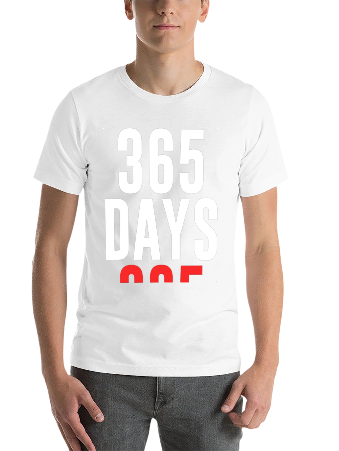 Black 365 Days T-Shirt - Bold Graphic Tee view 14