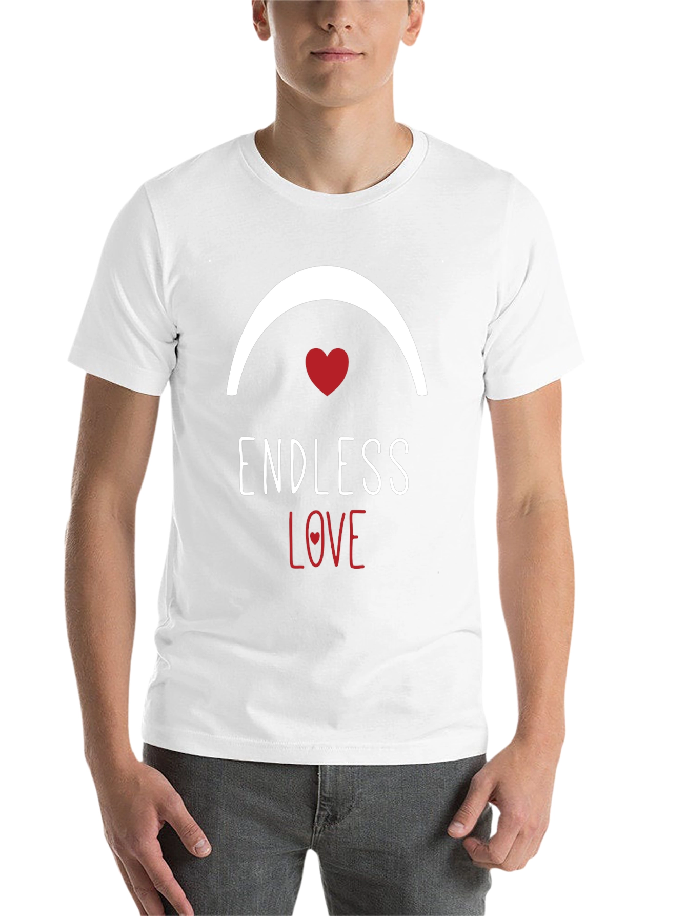 Black Endless Love Graphic Tee - Soft Cotton Blend view 14