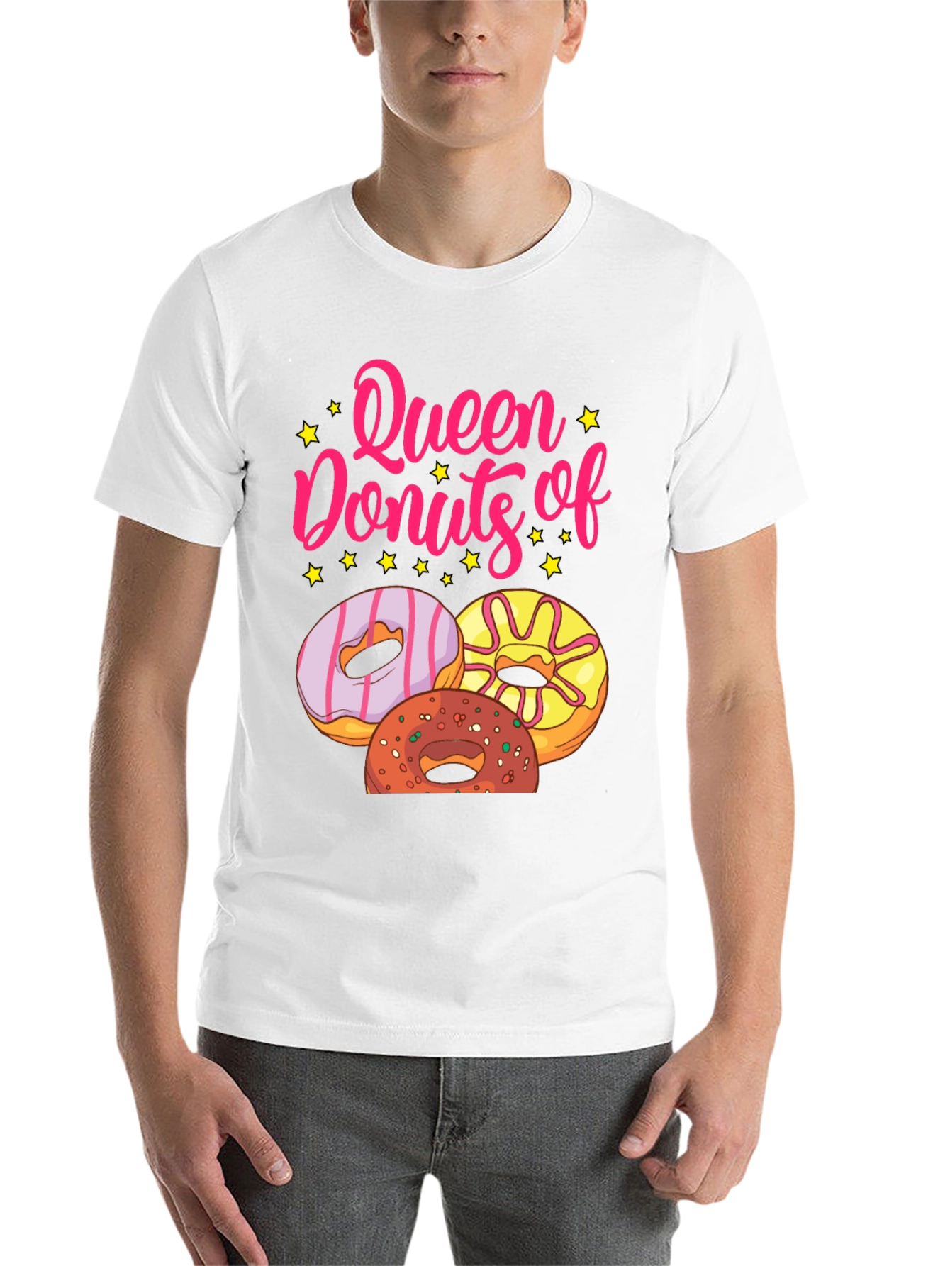 Black Queen of Donuts T-Shirt - Black Graphic Tee view 14
