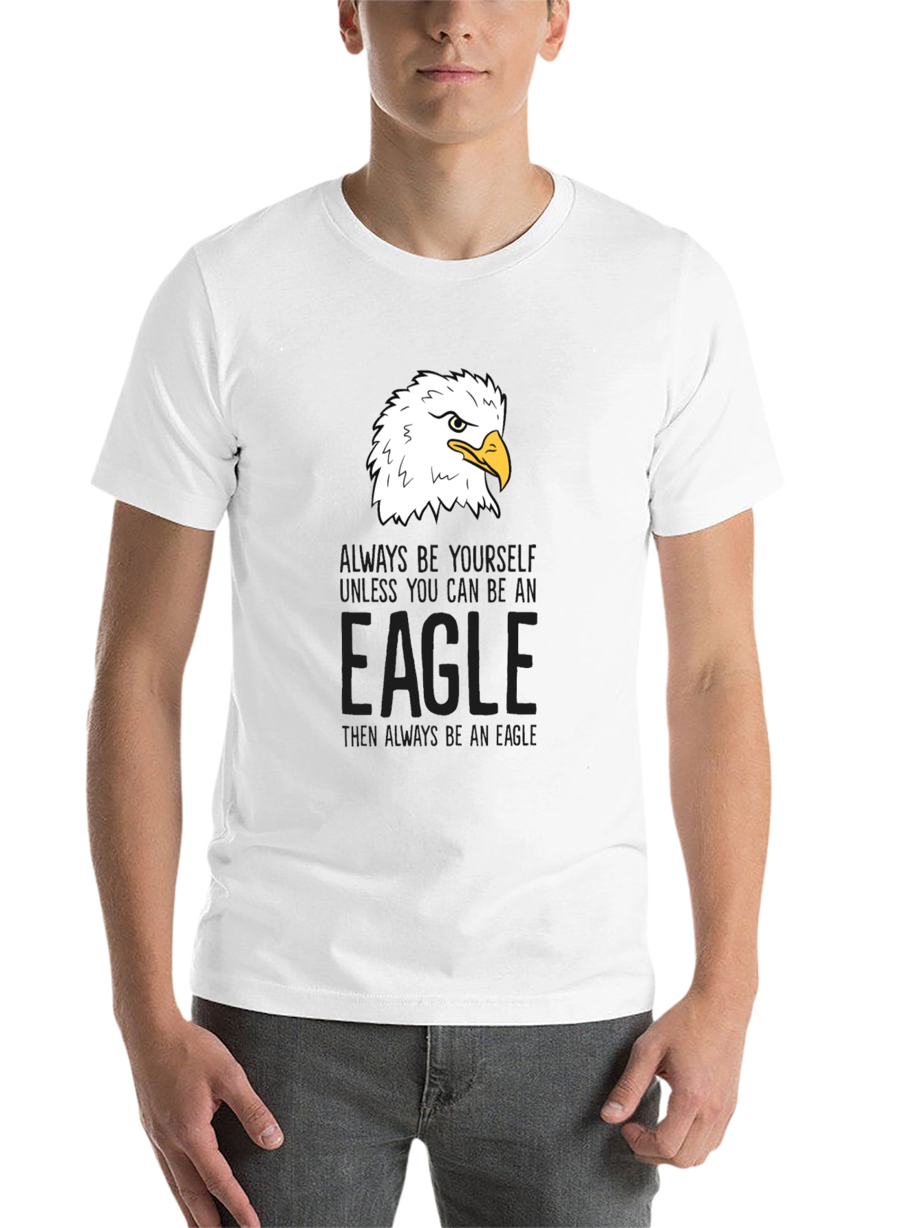 Black Eagle Graphic Tee - Be Yourself, Be An Eagle view 14