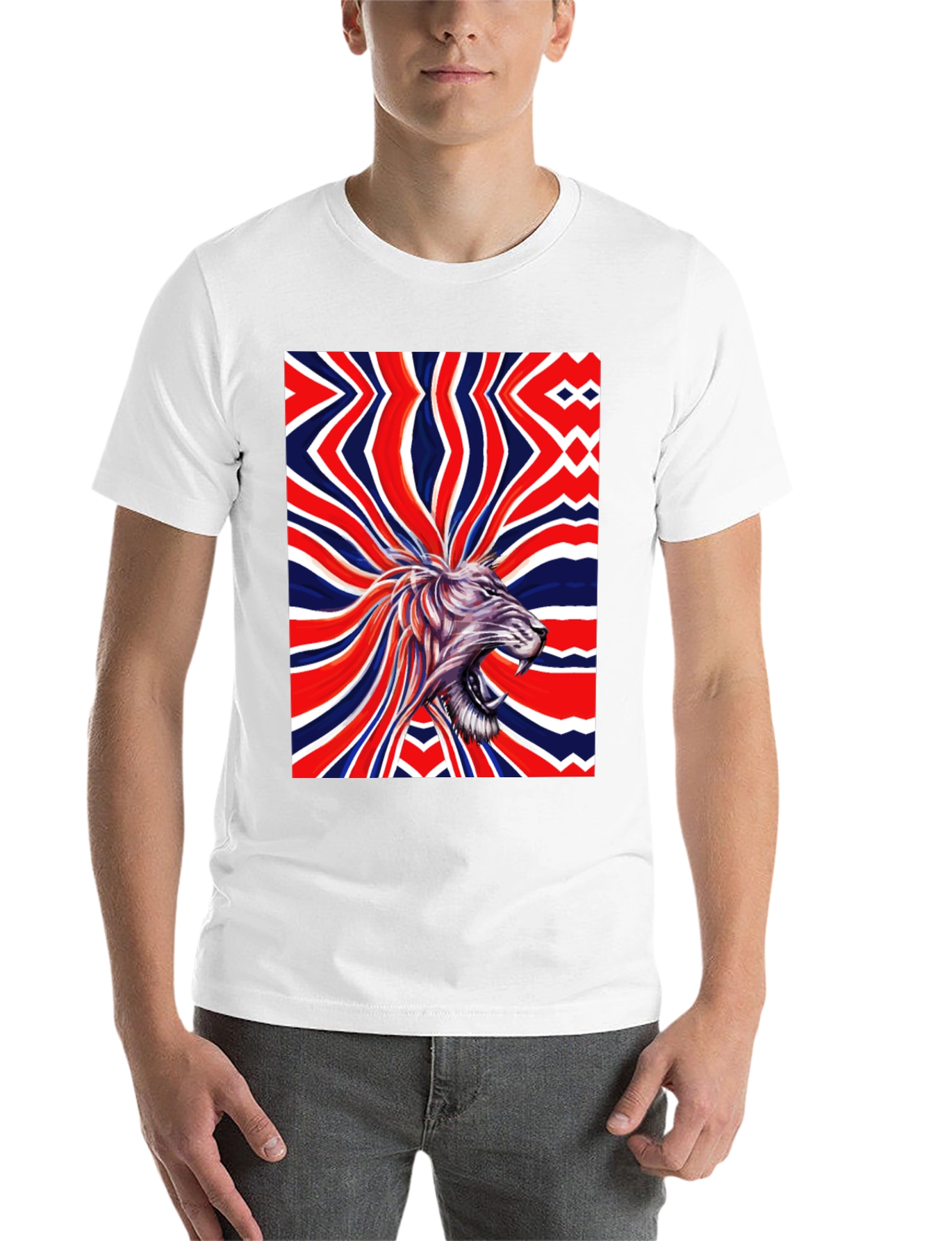 Black Lion Union Jack Graphic Tee view 14