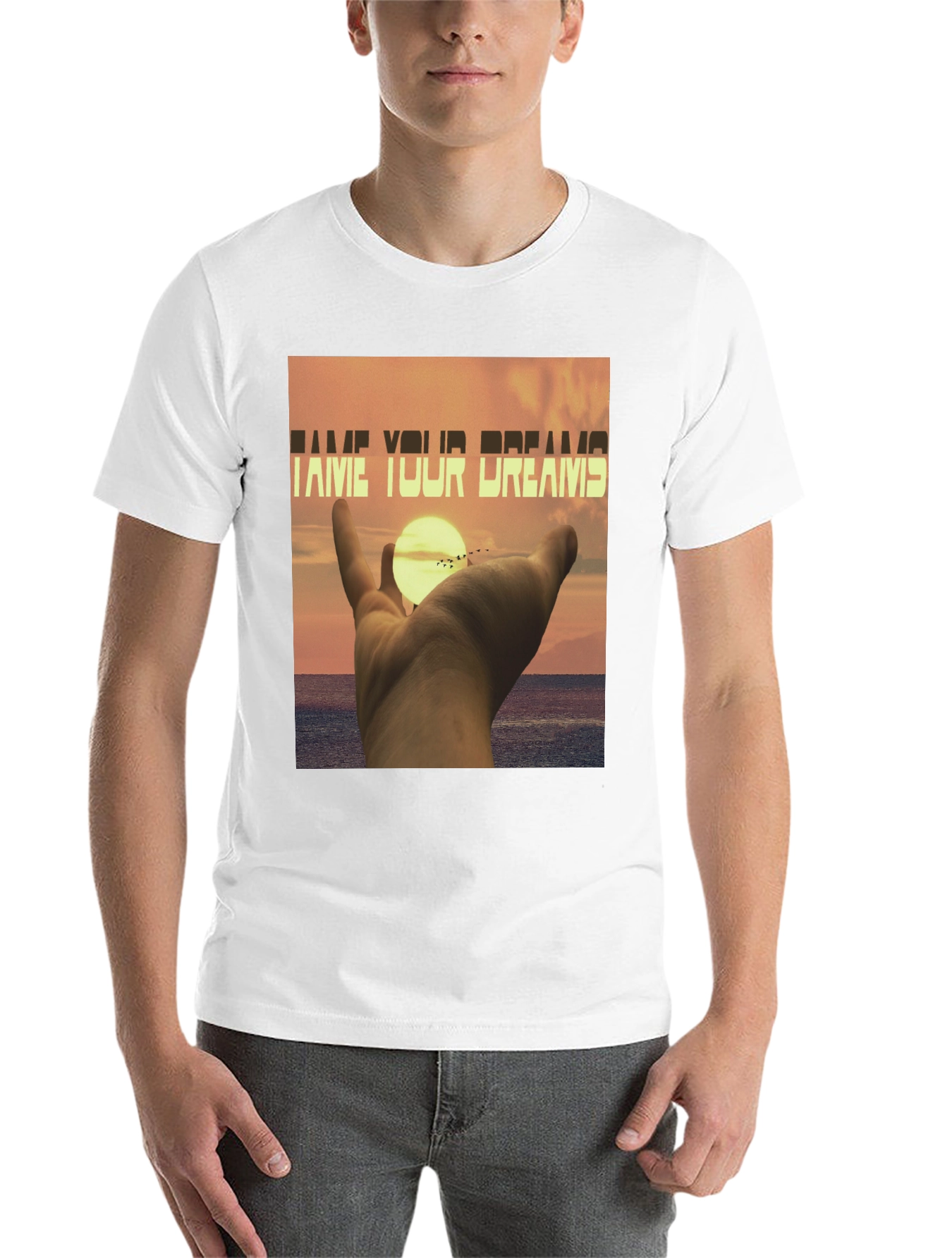 Black Tame Your Dreams Graphic T-Shirt - Unisex Fit view 14