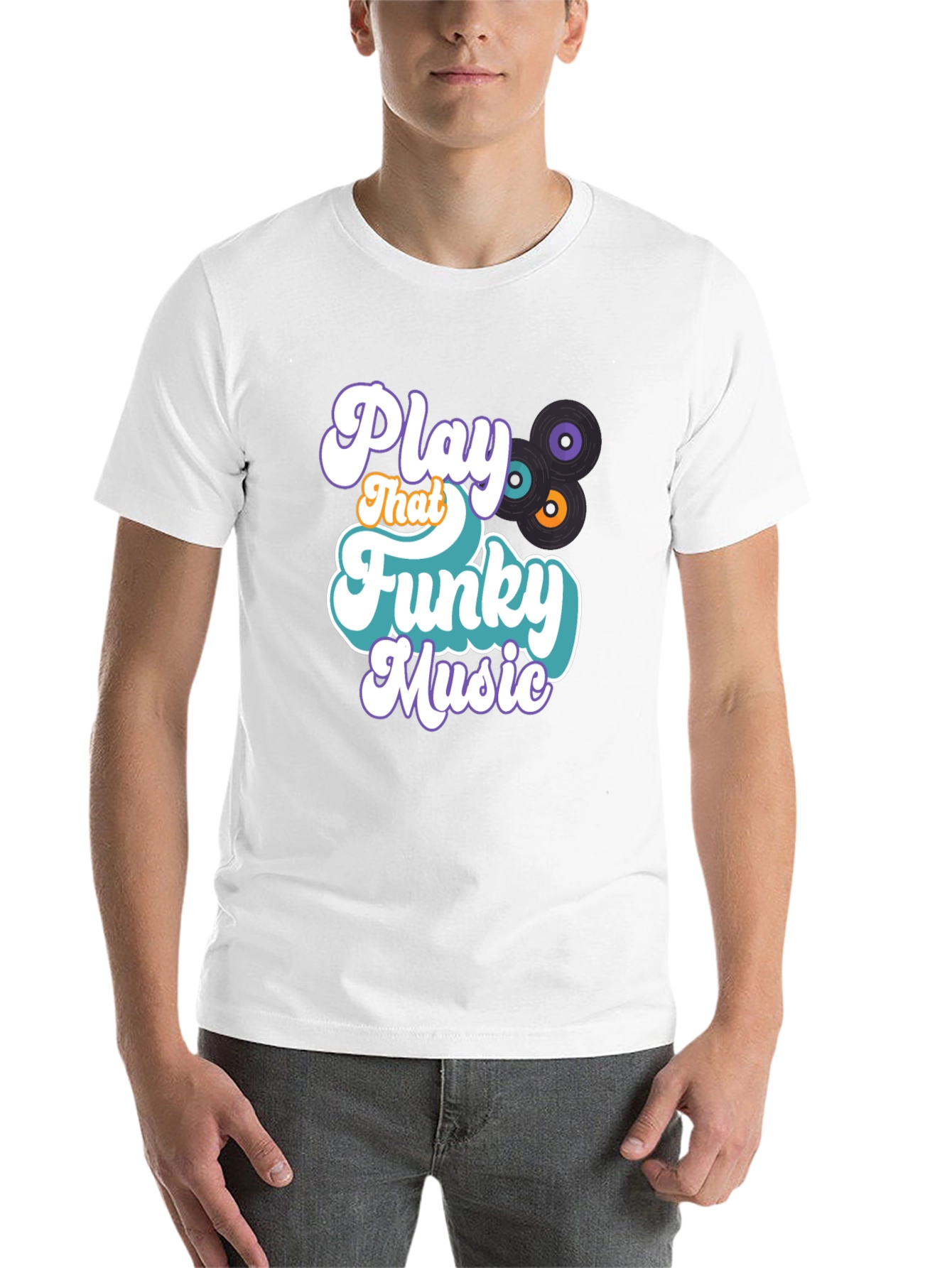 Black Play That Funky Music Graphic Tee view 14